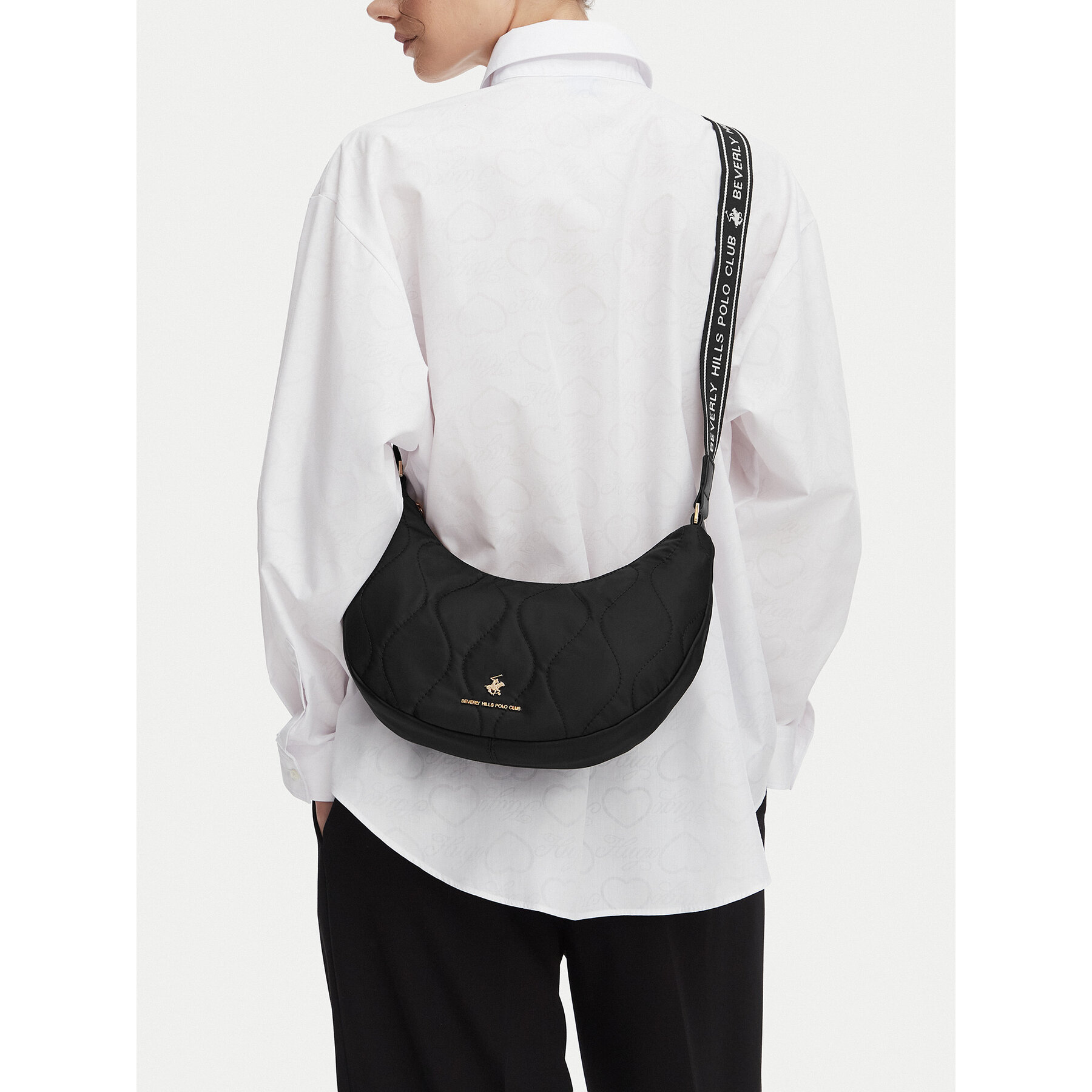 Torbica Beverly Hills Polo Club CWBEO-BHPC-C-002-10 Crna