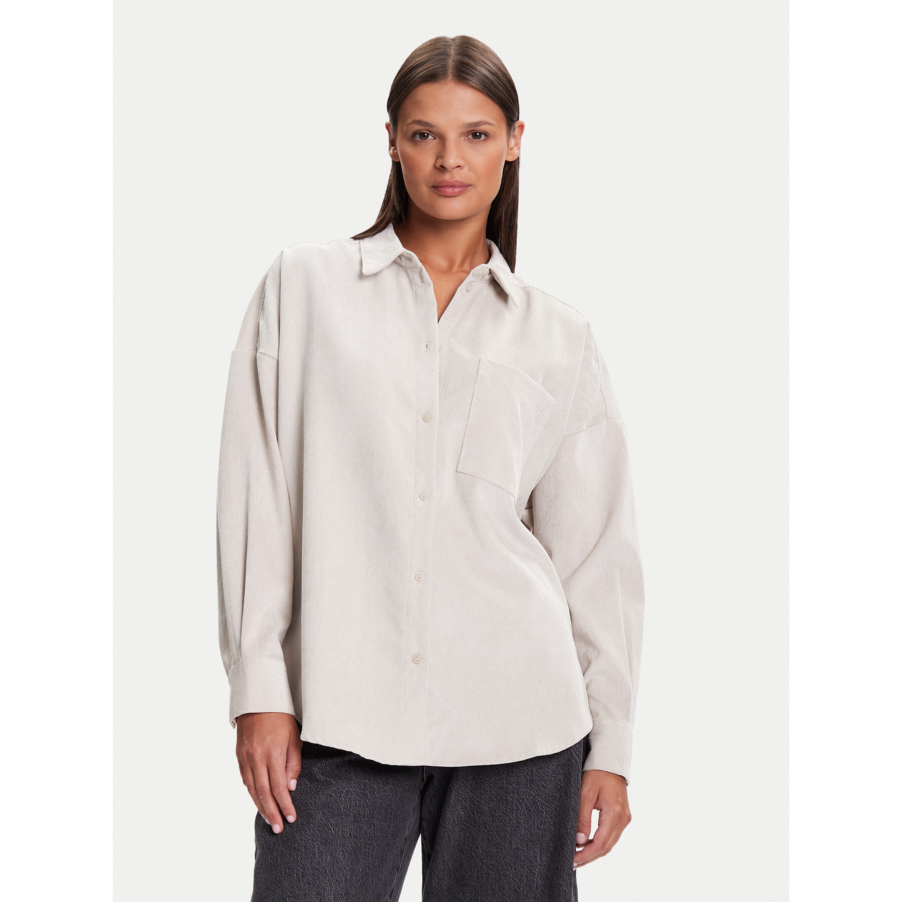 Vero Moda Hemd Sanne 10317194 Beige Oversize