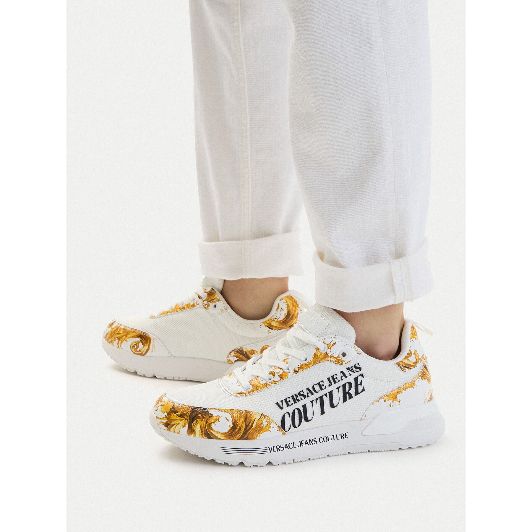Сникърси Versace Jeans Couture 80YA3SA5 ZSE14 Бял
