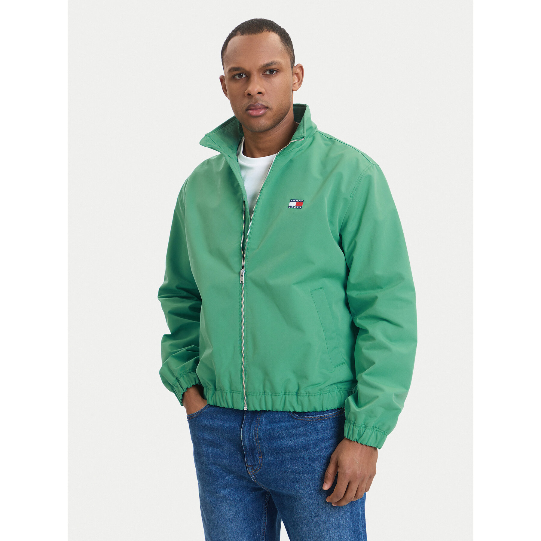 Tommy Jeans Übergangsjacke Essential DM0DM22720 Grün Regular Fit