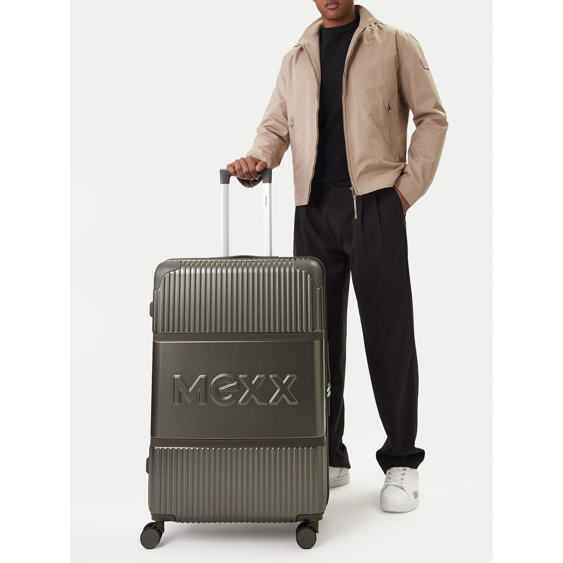 Μεγάλη Βαλίτσα MEXX CEO-MEXX-037-L-SILVER Ασημί