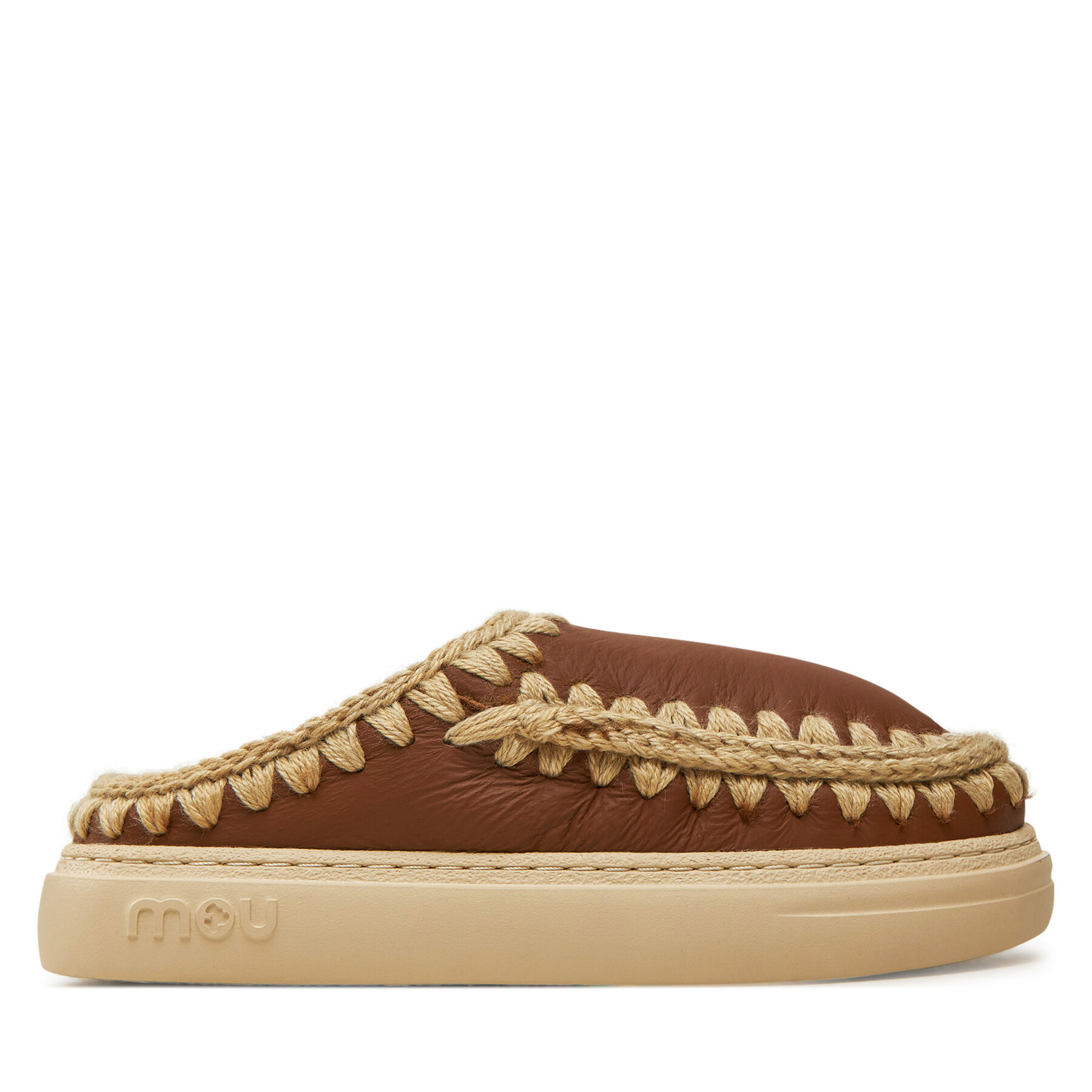 Dámske Papuče Mou, Rozmer: 35, Hnedá, Eskimo Bold Clog FW411010B
