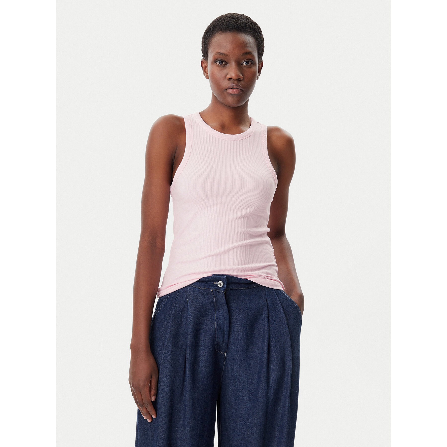 Tommy Hilfiger Felső WW0WW38635 Rózsaszín Slim Fit