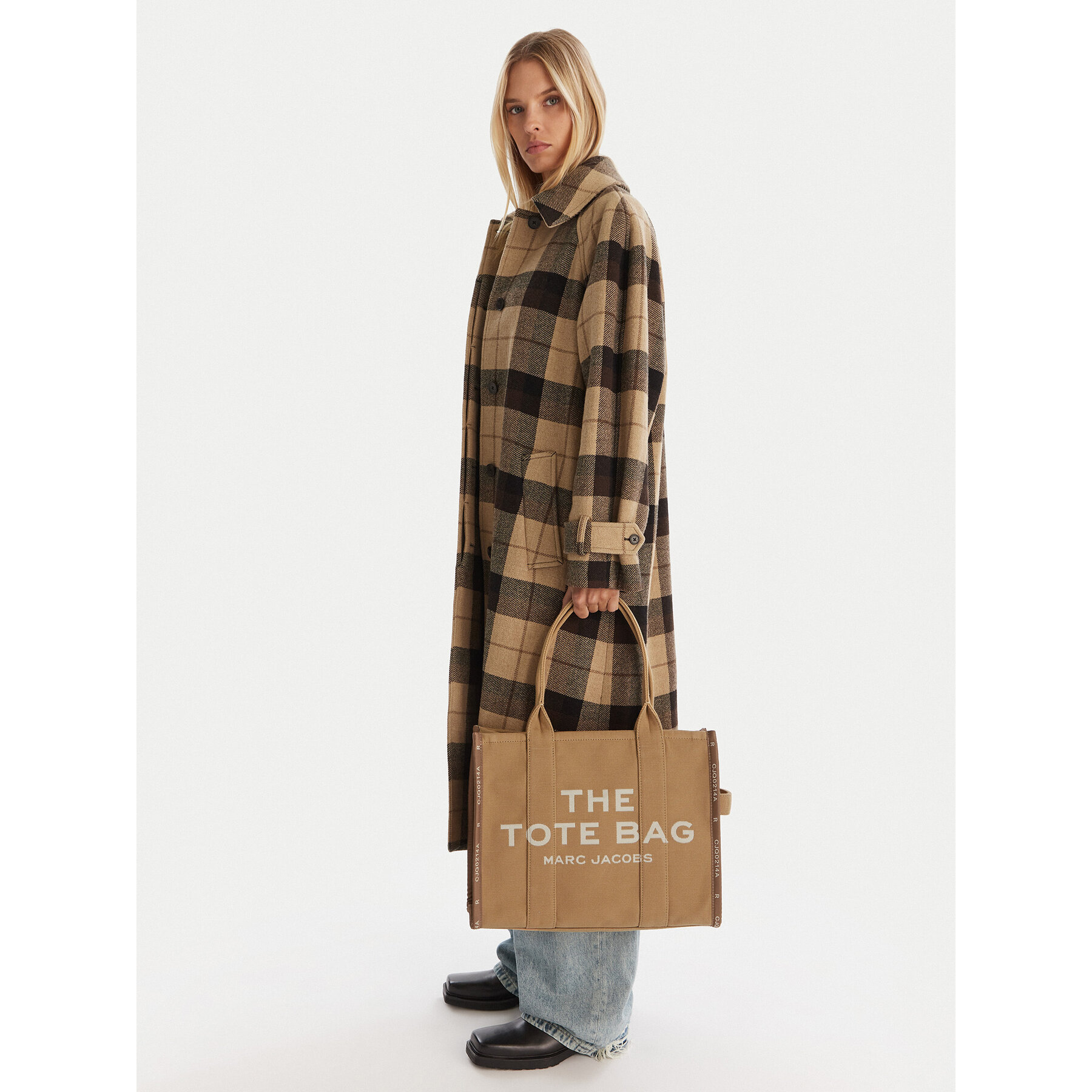 Borsetta Marc Jacobs The Jacquard Large Tote Bag M0017048 Marrone