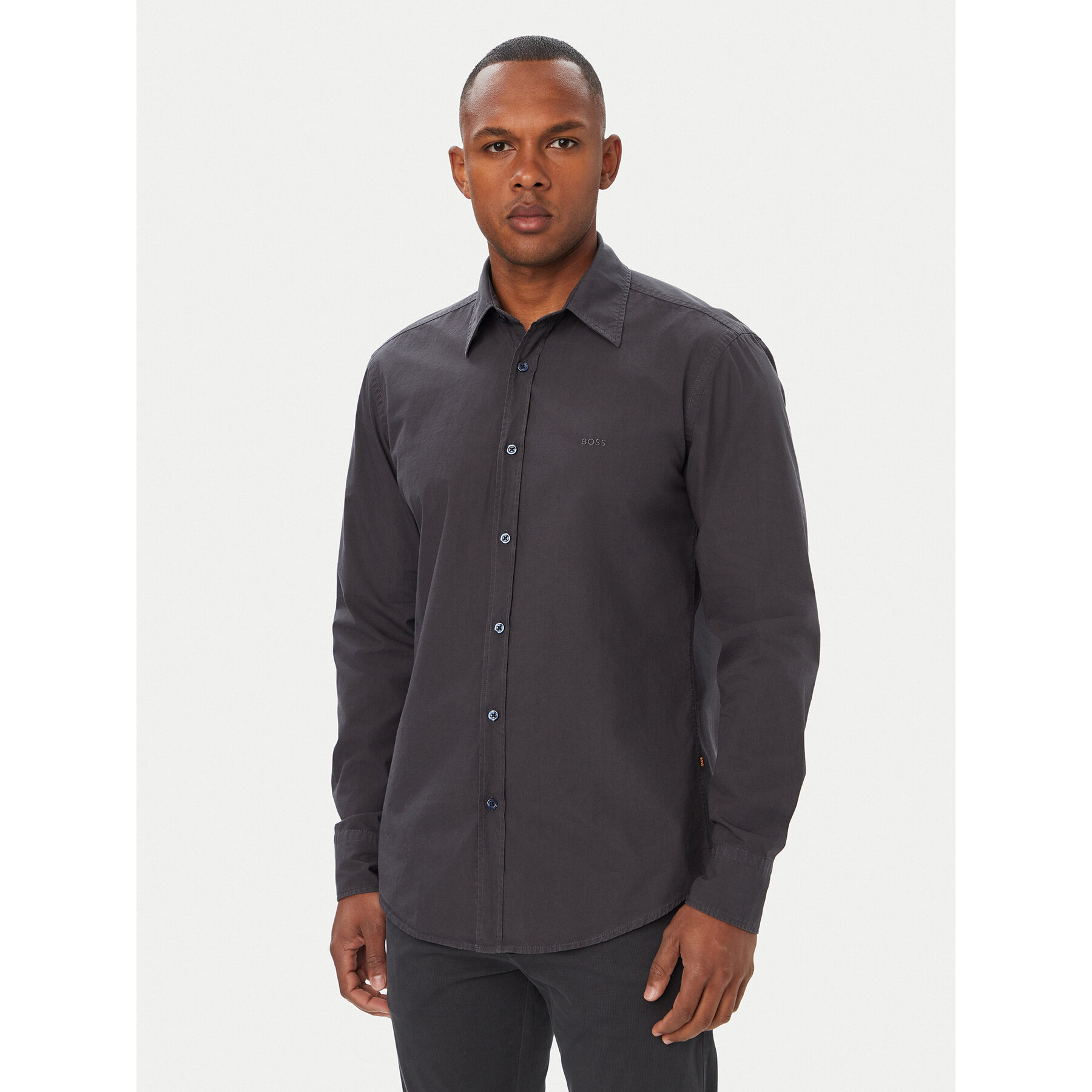 BOSS Hemd Relegant 50518304 Dunkelblau Regular Fit