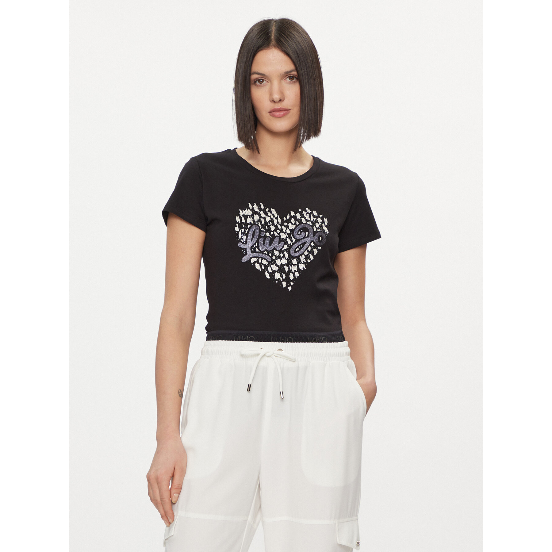 Liu Jo T-Shirt WA4108 JS923 Μαύρο Regular Fit