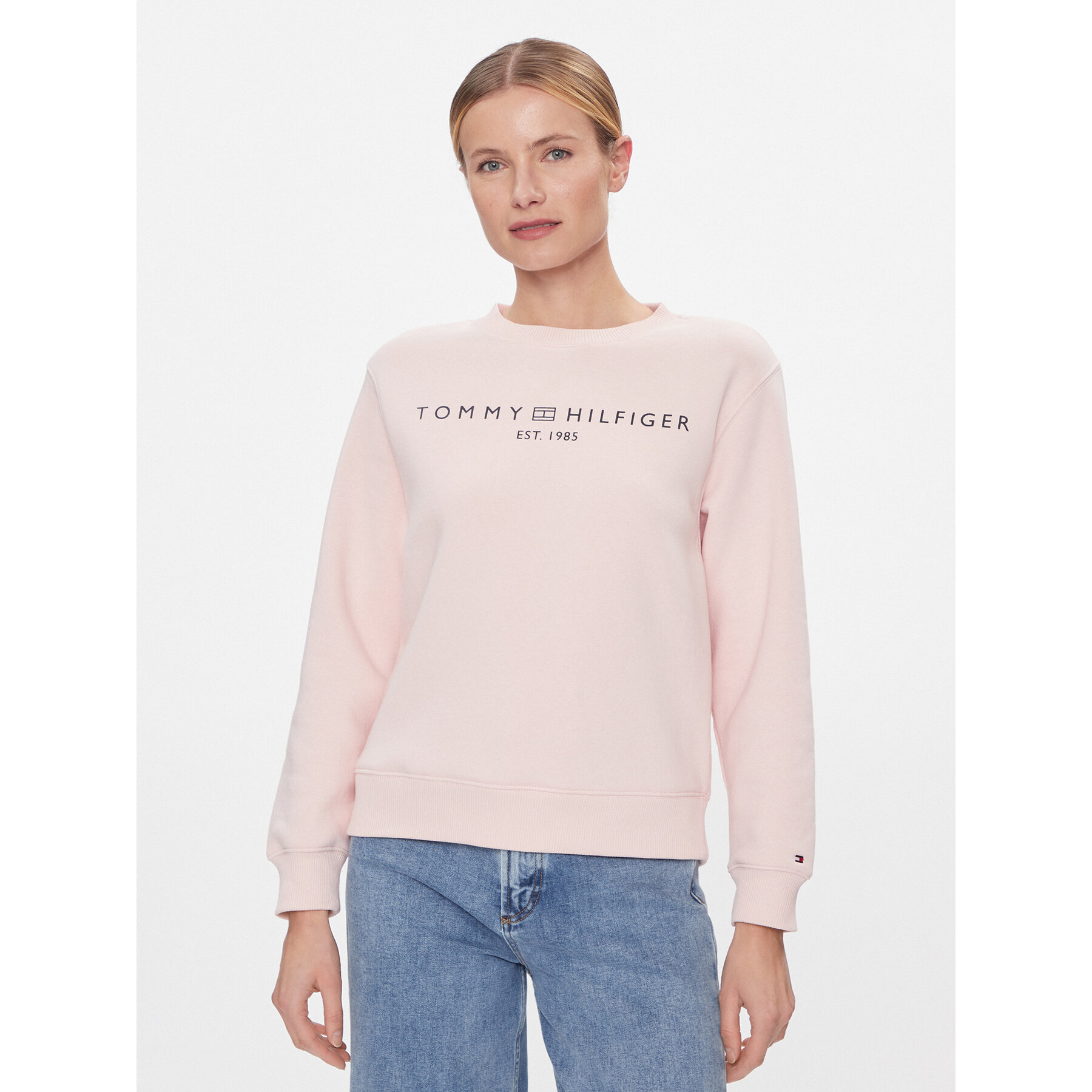 Tommy Hilfiger Sweatshirt Logo WW0WW39791 Rosa Regular Fit