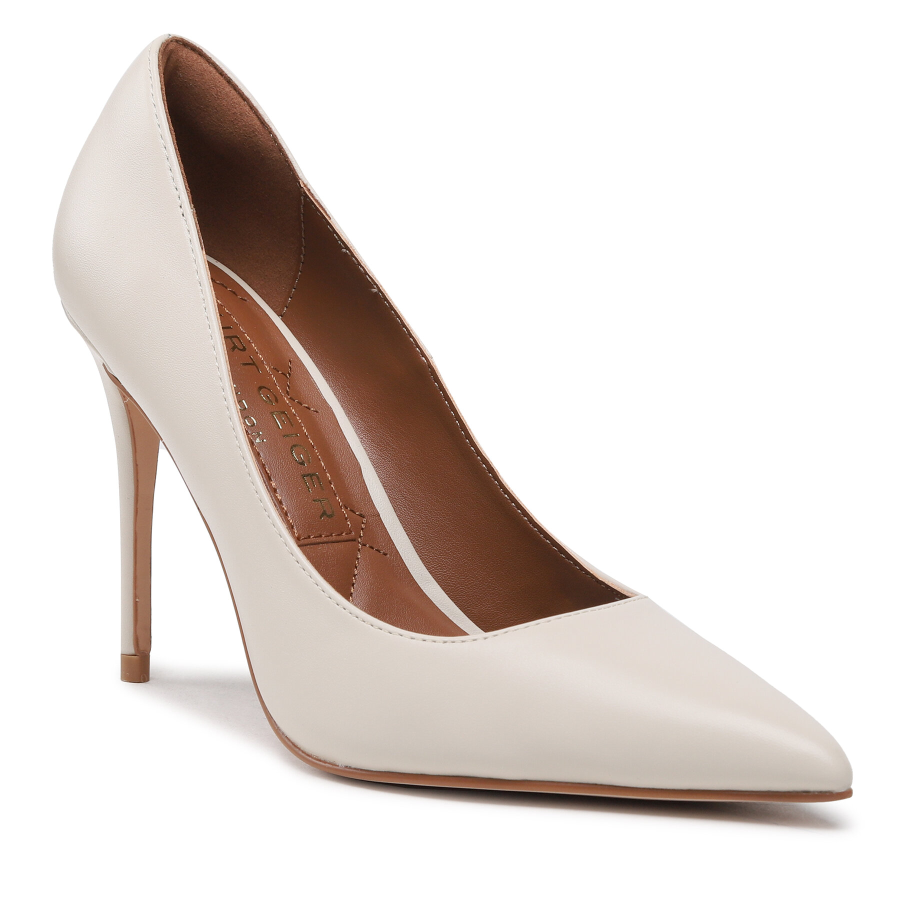 Pantofi cu toc subțire Kurt Geiger Belgravia 9312141109 Bone epantofi.ro imagine noua