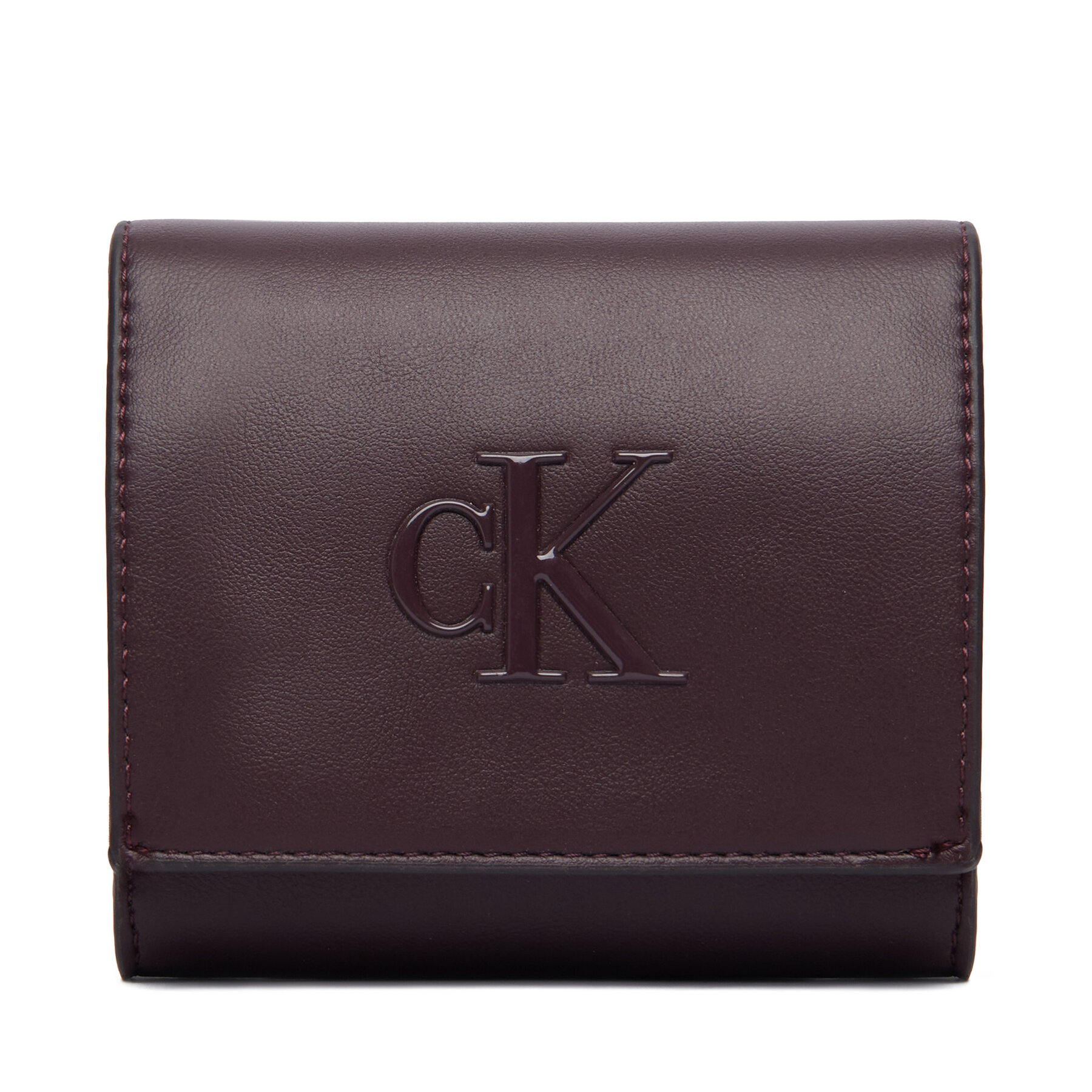 Peňaženka Calvin Klein Bold Ck Medium Bifold LV04F1156G Bordová