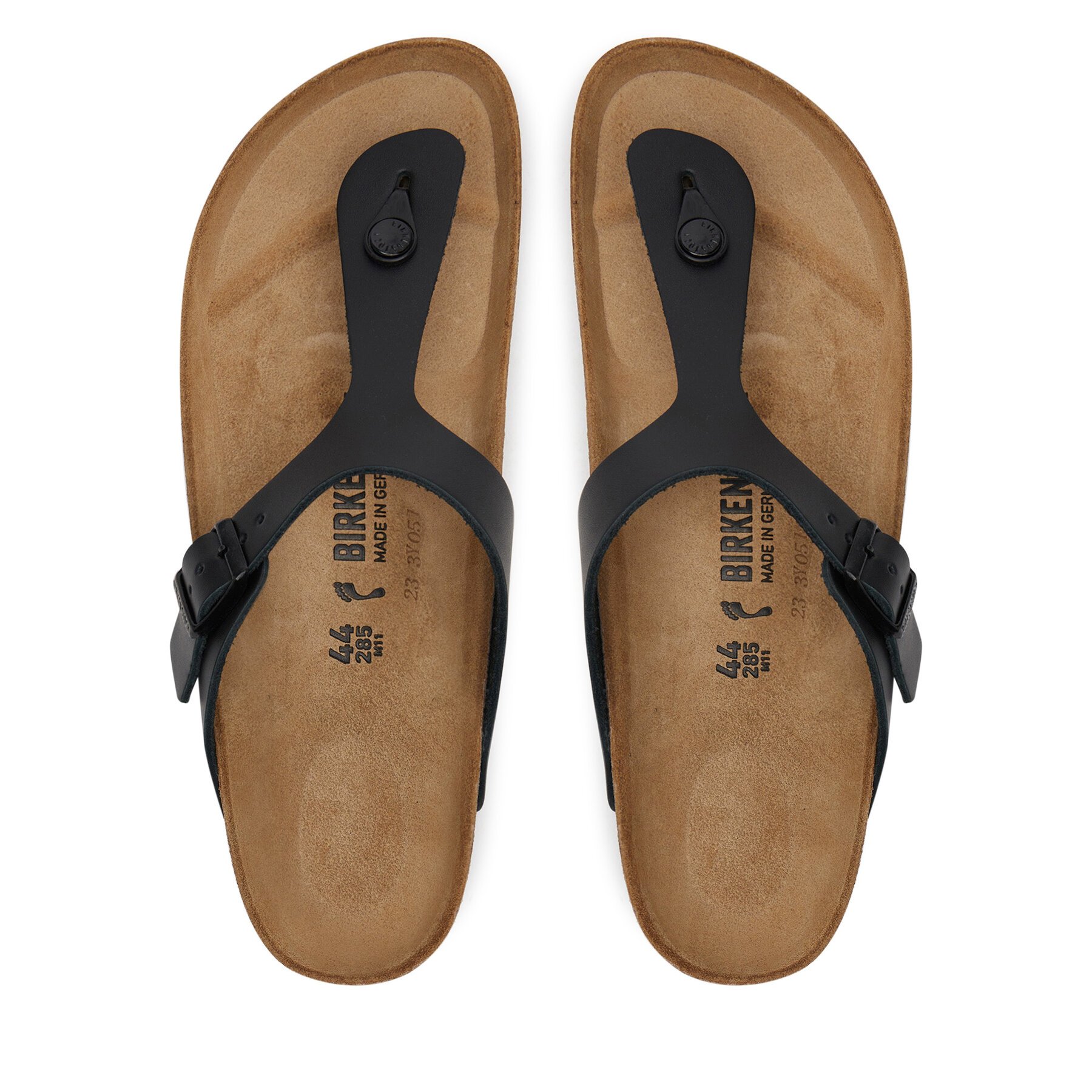 Unisex Žabky Birkenstock, Rozmer: 44, Čierna, Gizeh 1029613