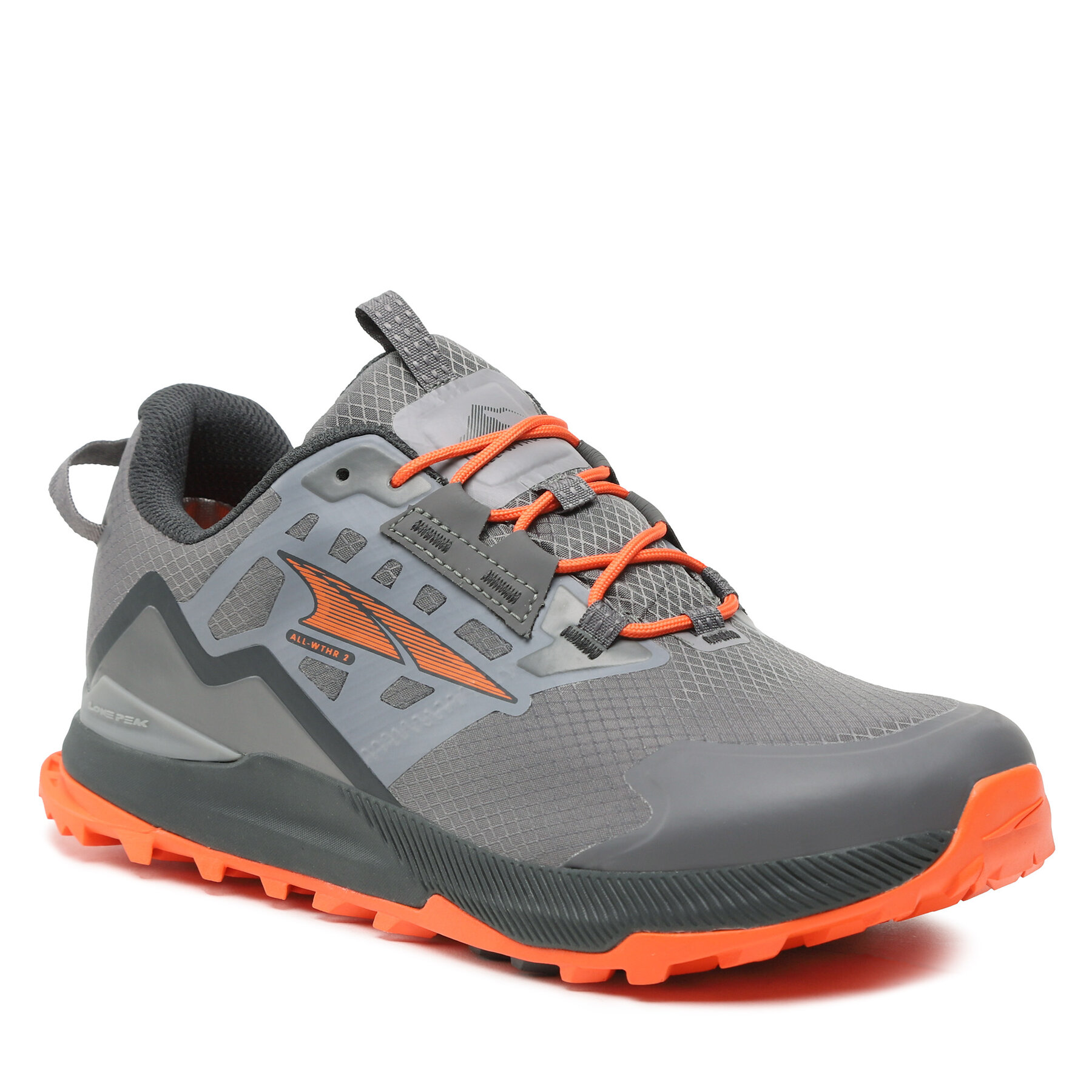 Pantofi Altra M Lone Peak Low All-Wthr AL0A7R6J280-070 Gray/Orange AL0A7R6J280-070 imagine super redus 2022