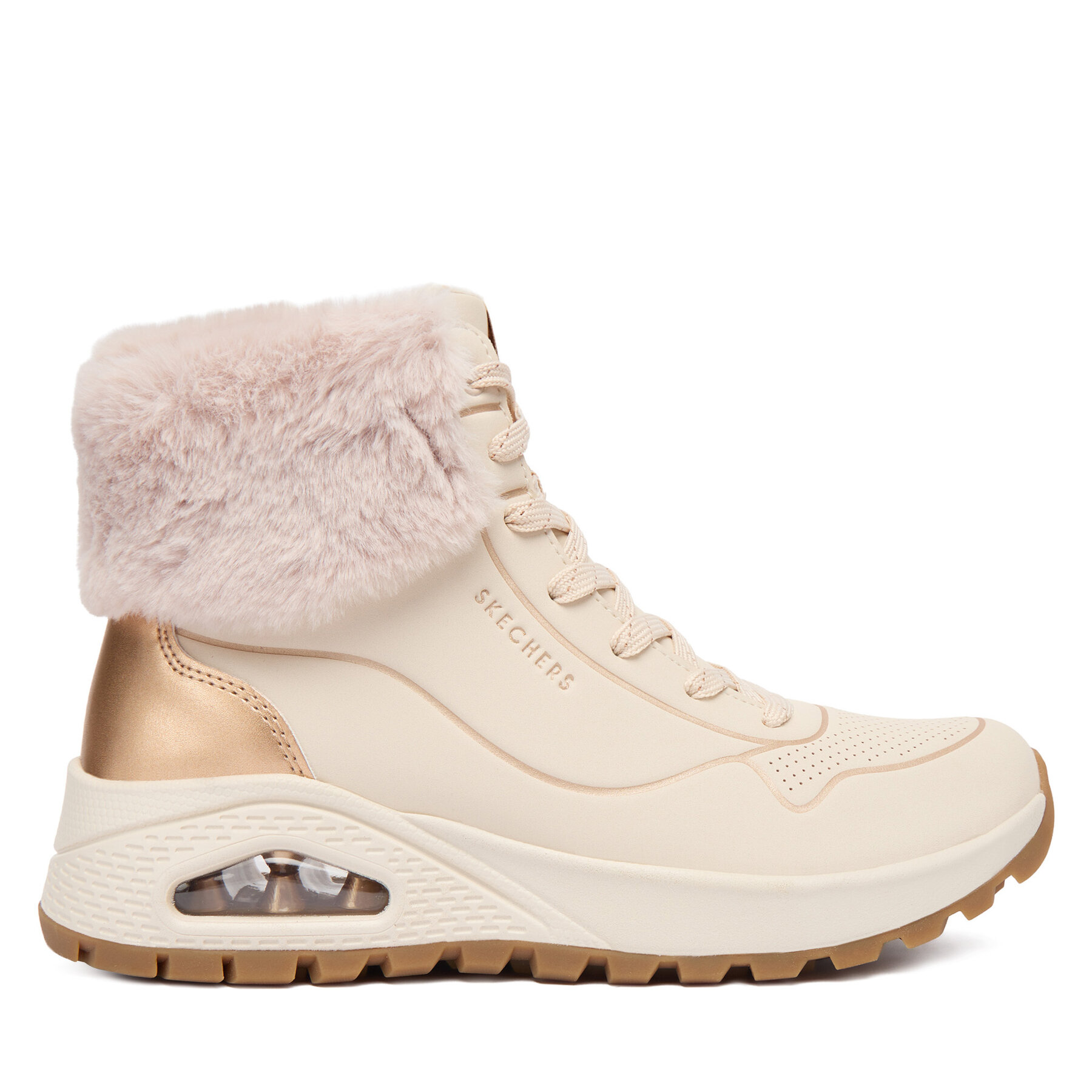 Ghete Skechers Uno Rugged 167993/NTGD Écru