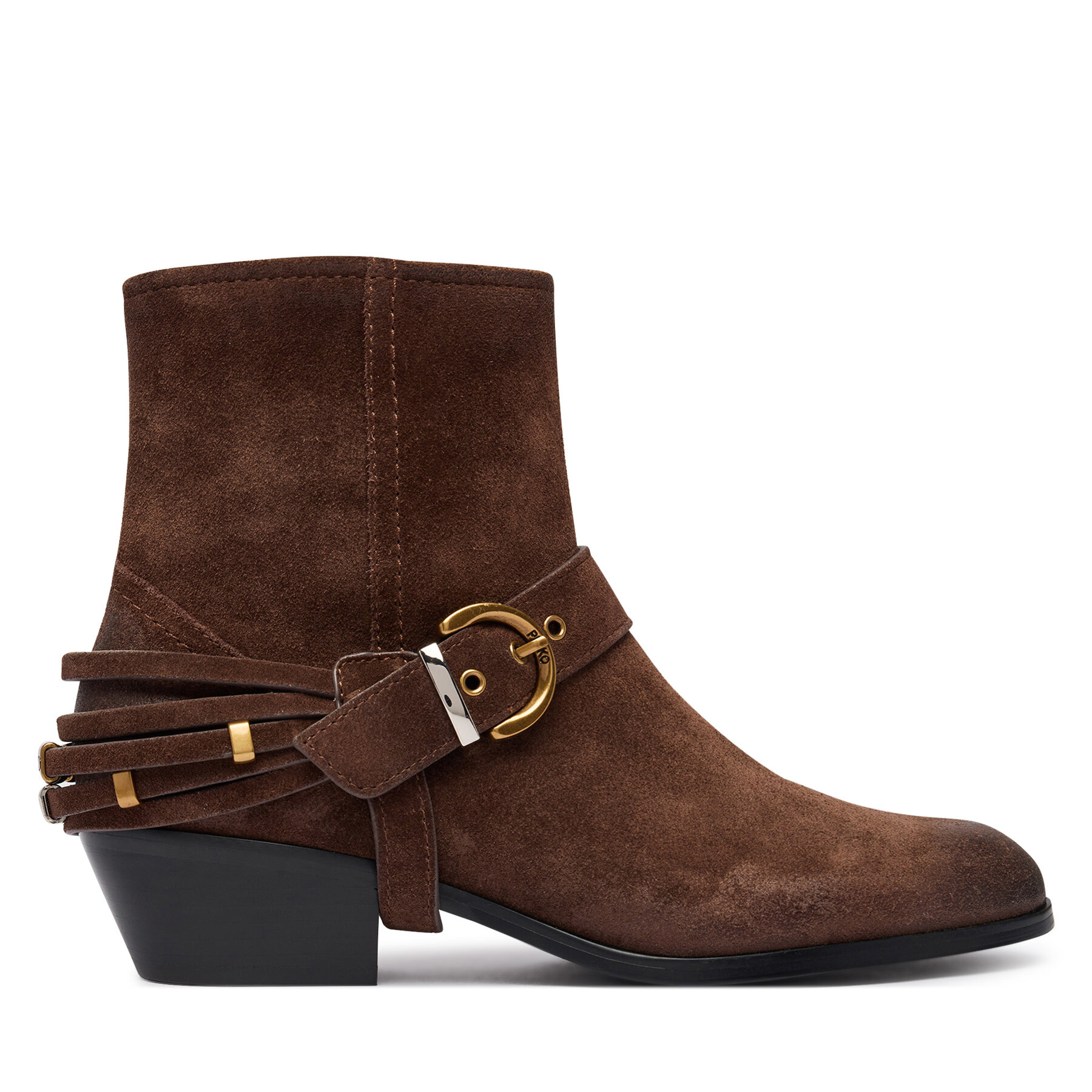 Kovbojské topánky PINKO Jane 07 SD0557P151 Tmavo hnedá