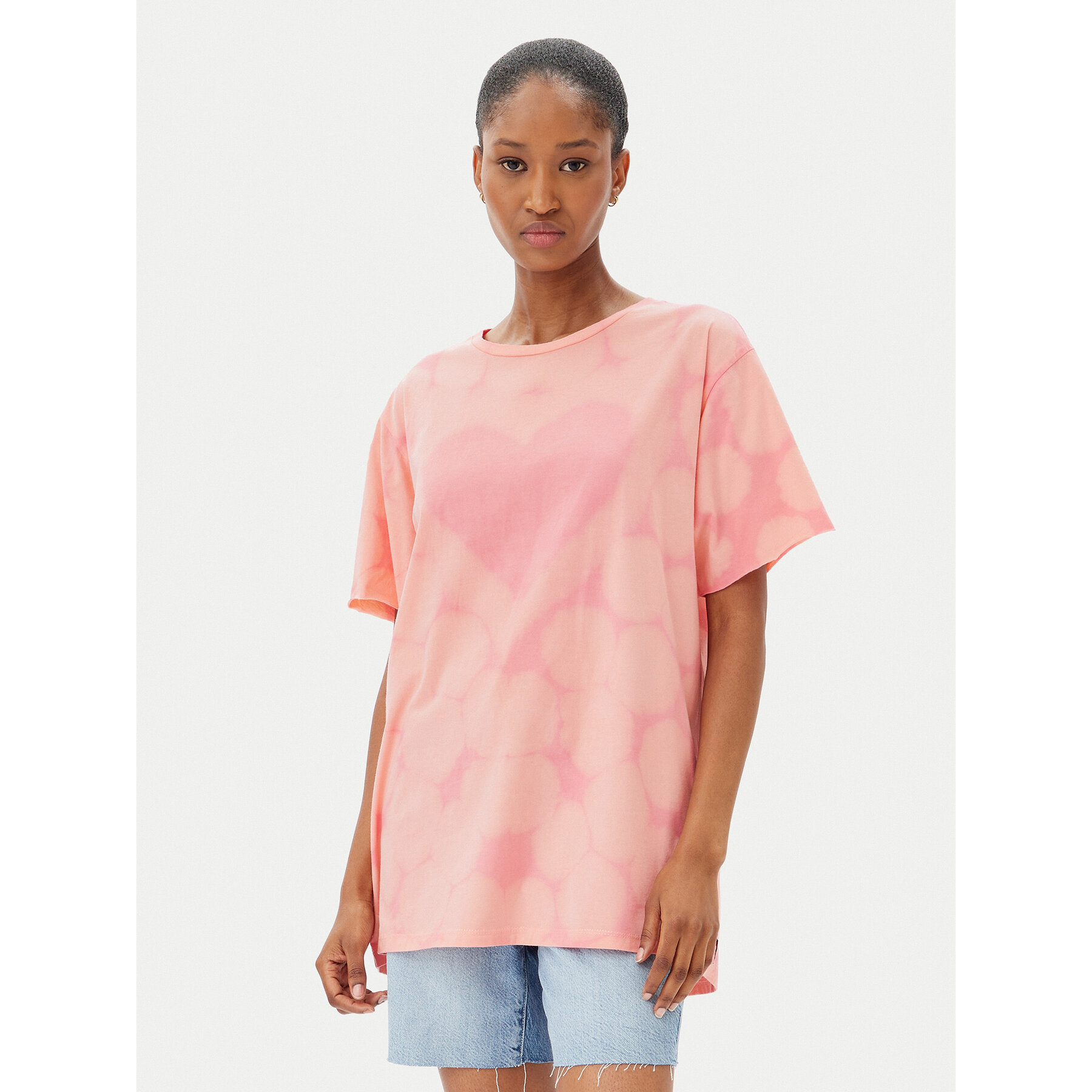 One Teaspoon Póló Love Sweat 26918 Rózsaszín Relaxed Fit