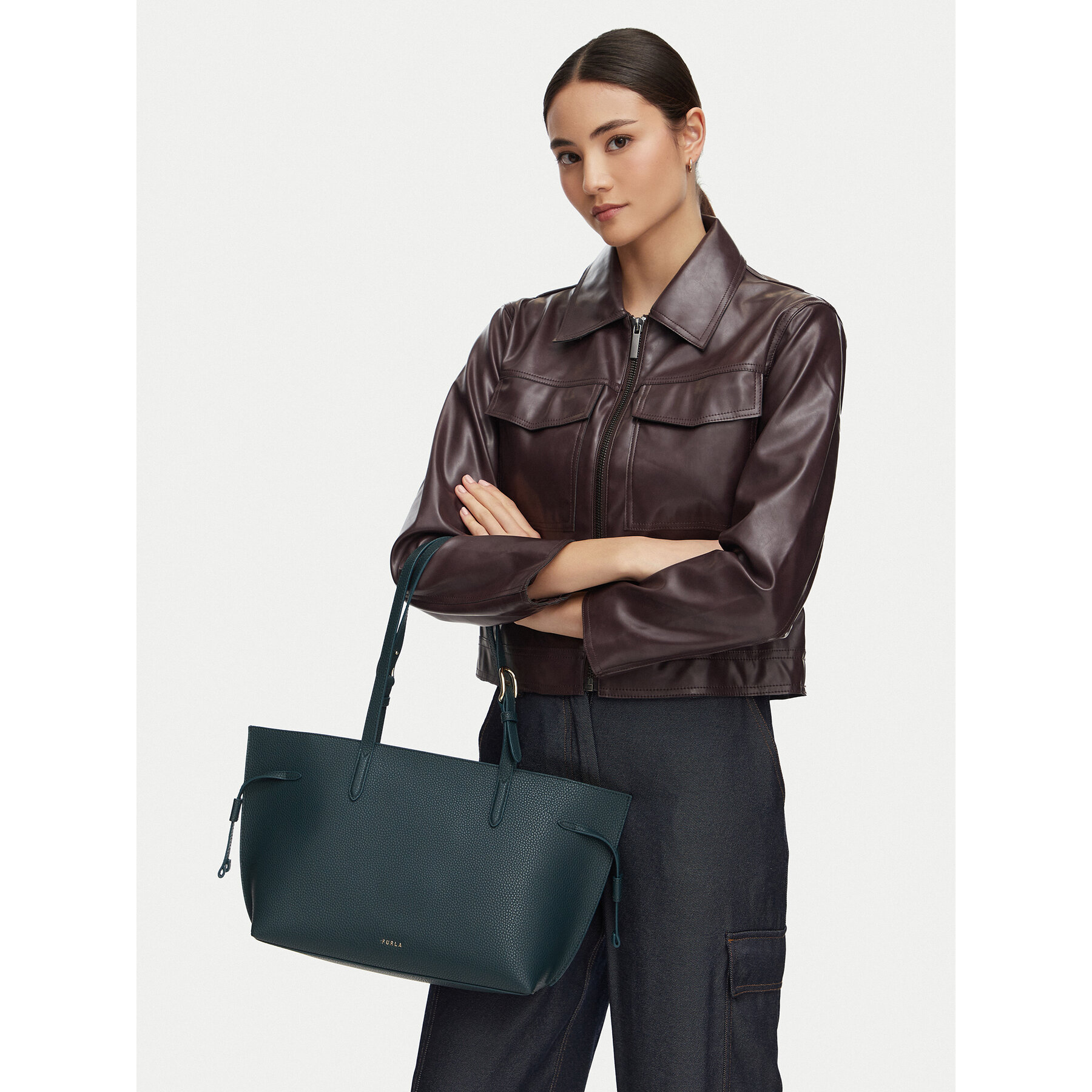 Geantă Furla Ava M WB02069 BX4329 CN 4913S Verde închis
