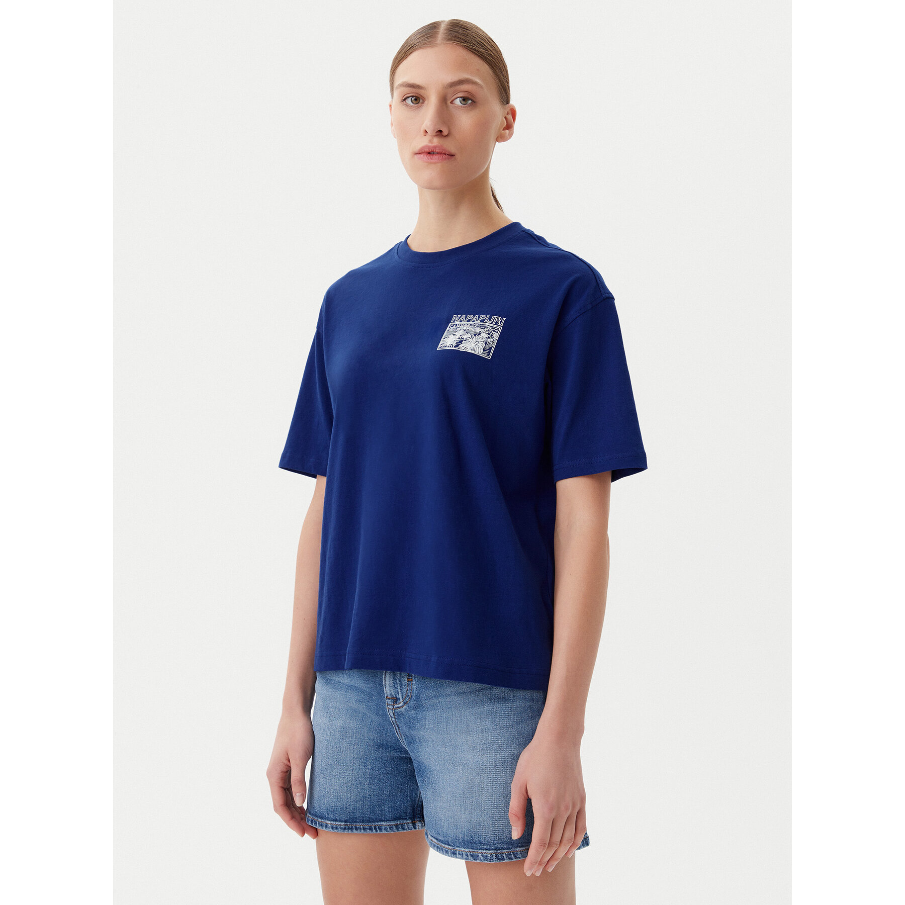 Napapijri T-Shirt S-Nice NP0A4IG4 Μπλε Regular Fit