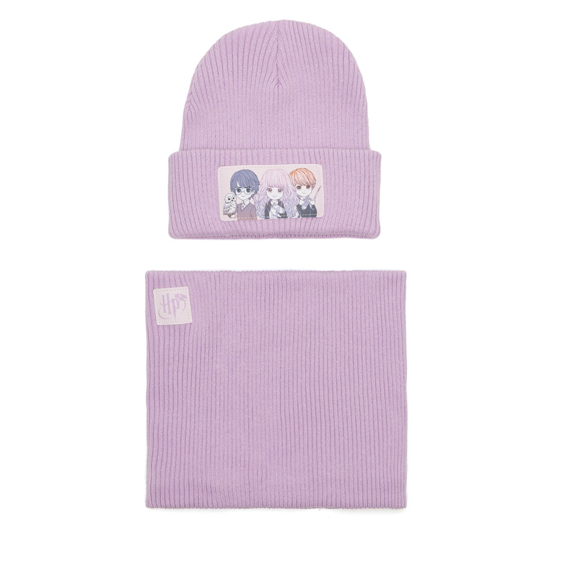 Harry Potter Σετ σκούφος και κασκόλ λαιμός Harry Potter ACCCS-AW24-222WBHP Ροζ