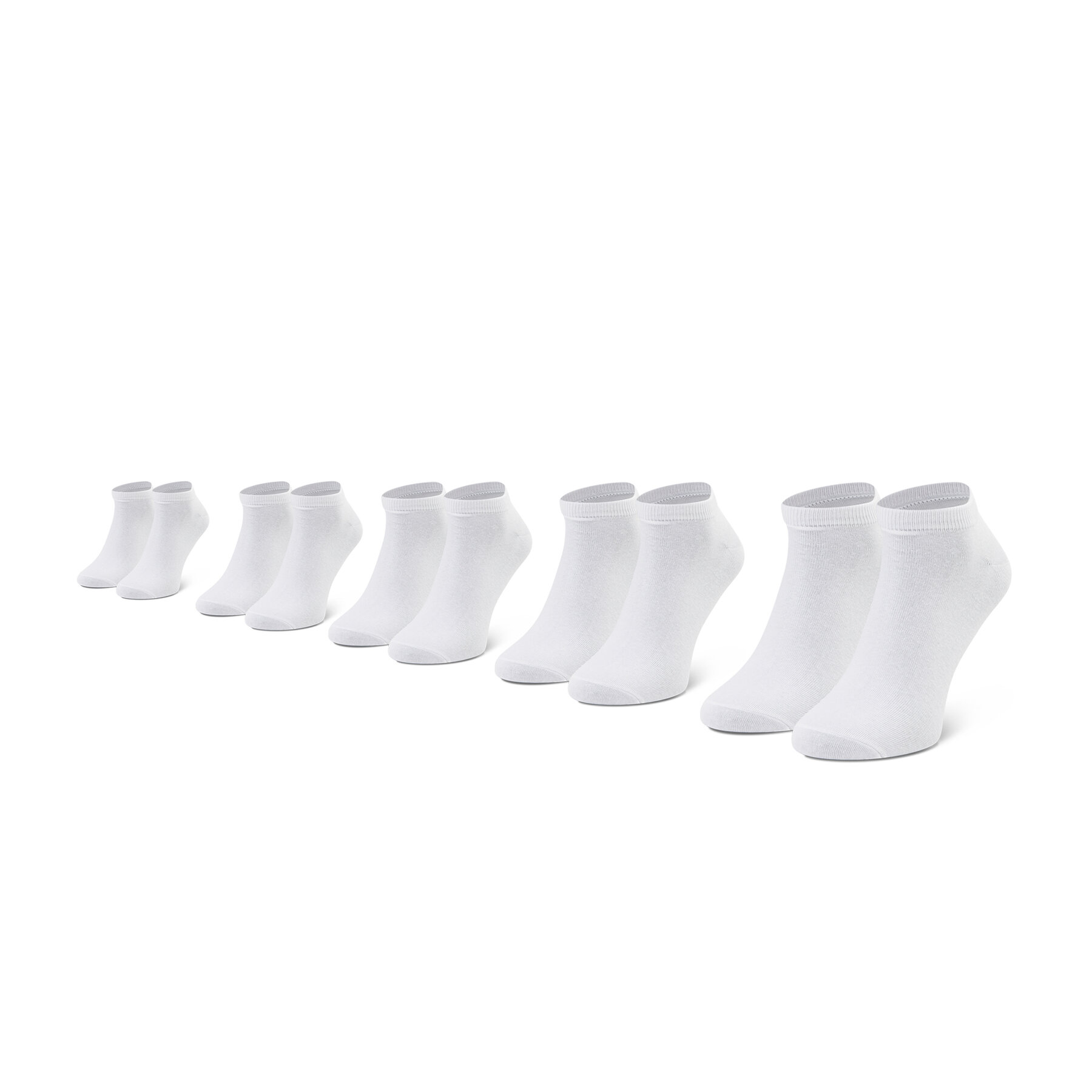 5 pares de calcetines cortos para hombre Jack&Jones Jacdongo Socks 5 Pack Noos 12120278 Blanco