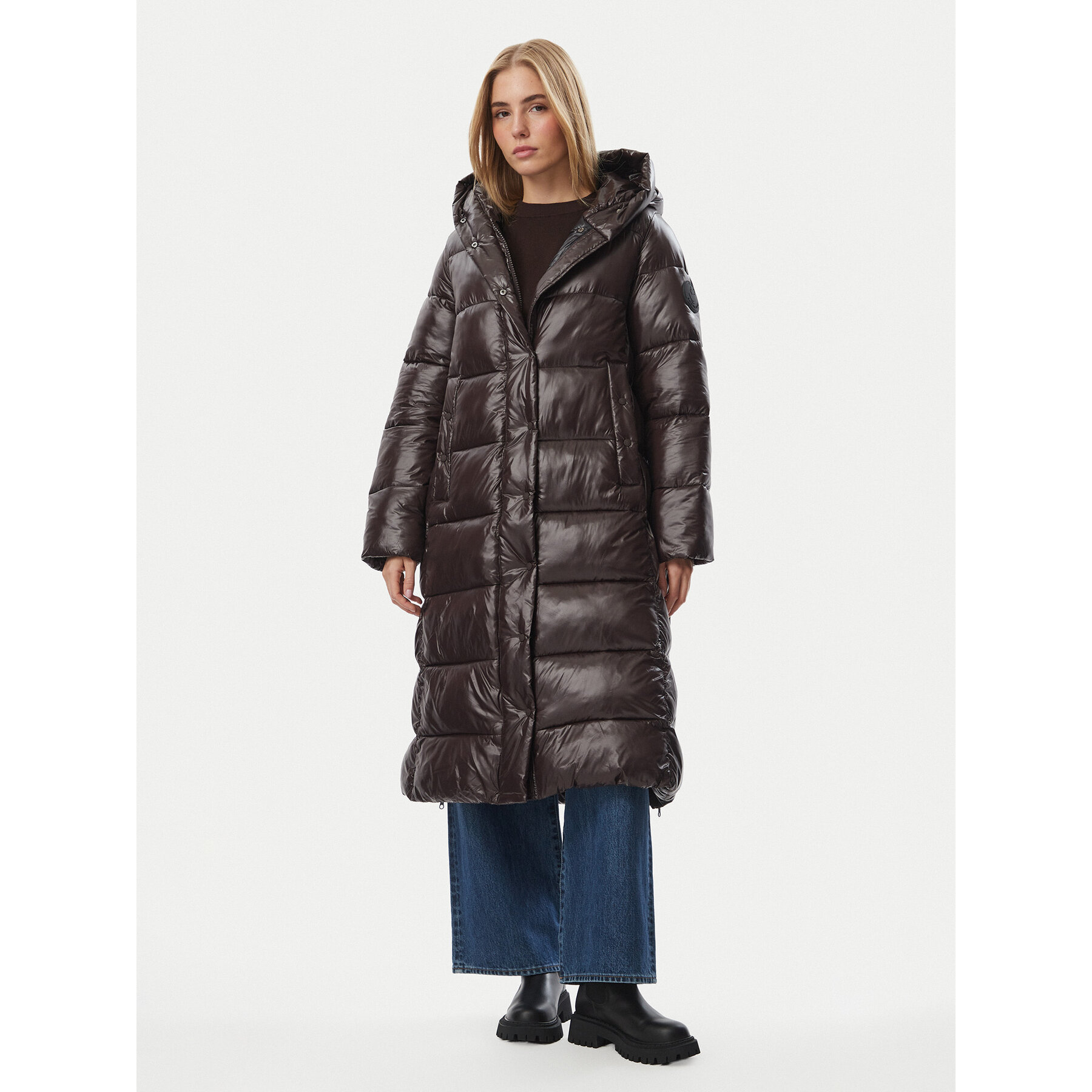Save The Duck Winterjacke D43104W LOVE23 Dunkelbraun Regular Fit