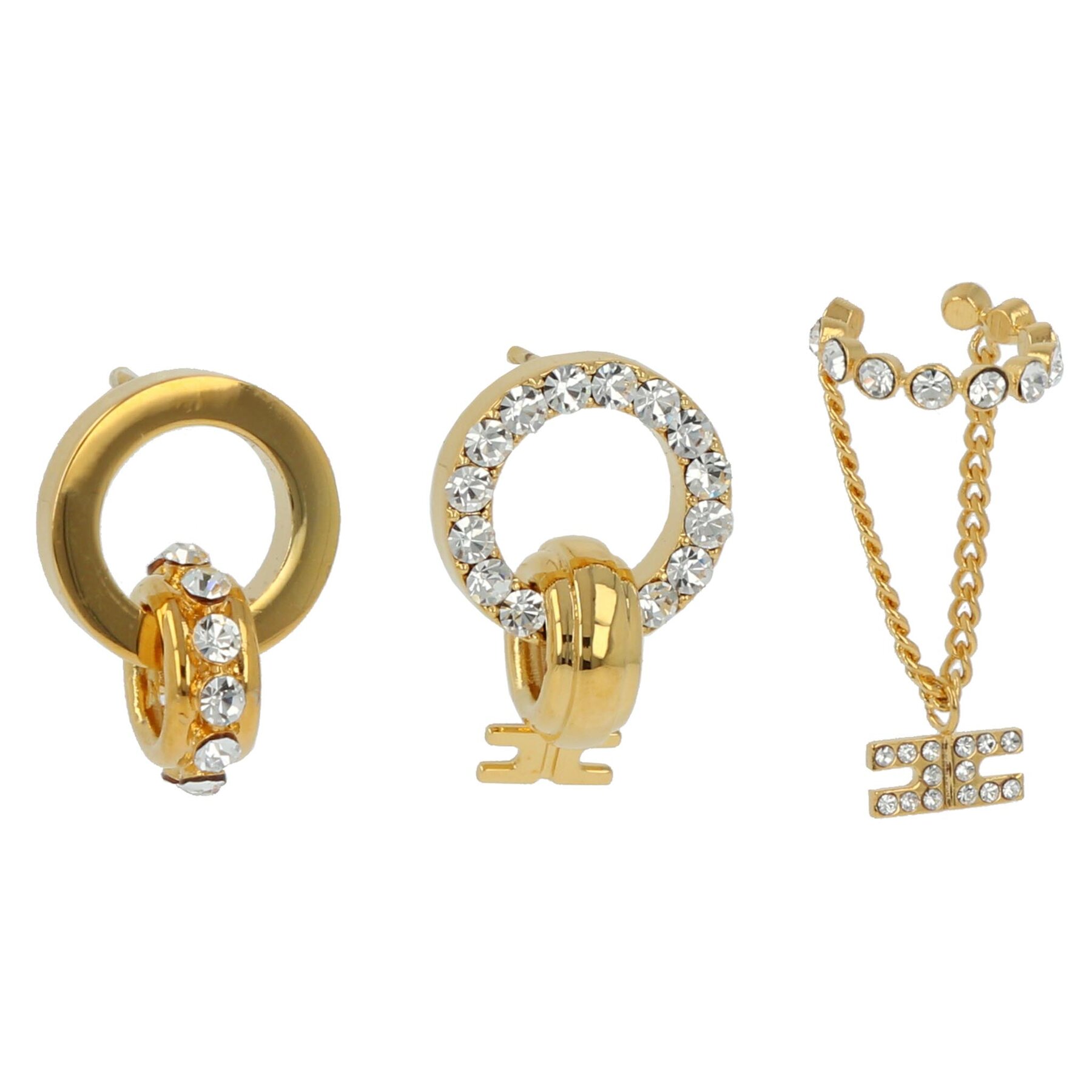 Set de 3 pendientes Elisabetta Franchi OR-24M-41E2-V200 Oro