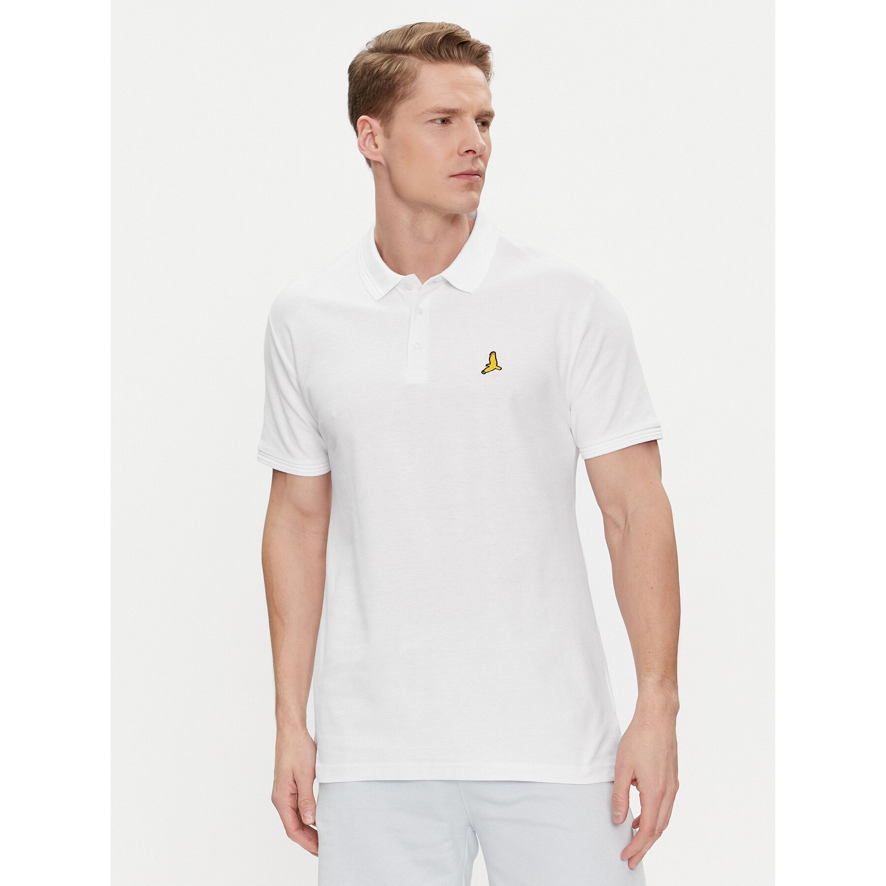 Brave Soul Brave Soul Polo MPS-149IMAIB Λευκό Straight Fit