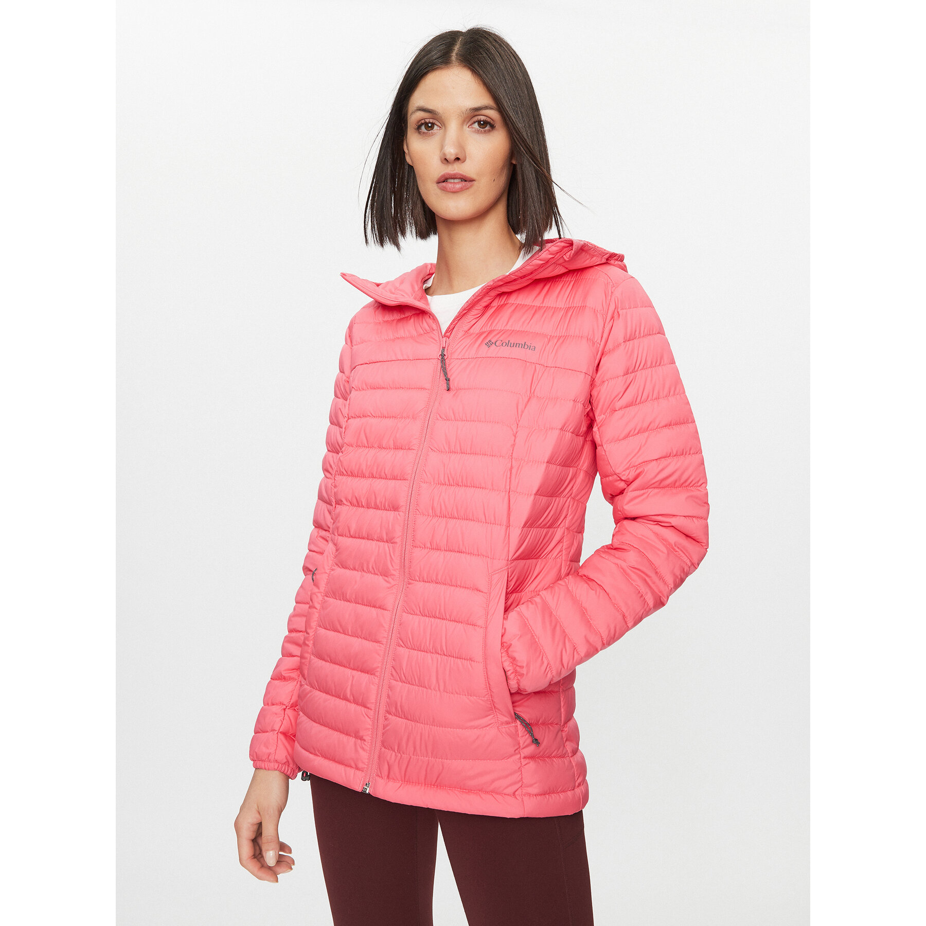 Columbia Daunenjacke Silver Falls™ Hooded Jacket Rot Regular Fit