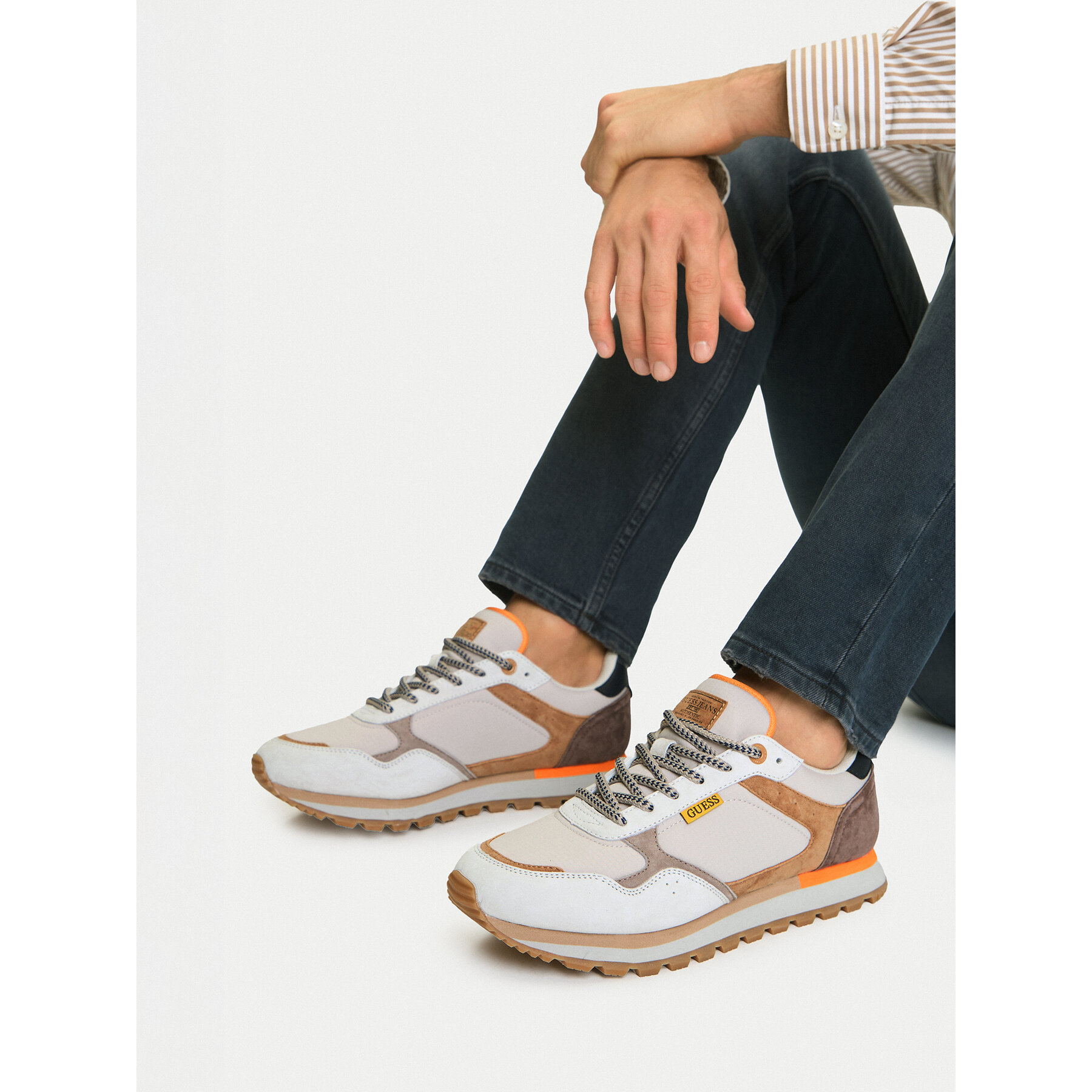 Superge Guess Jeans CWBEO-ETIENNE-01 Bež