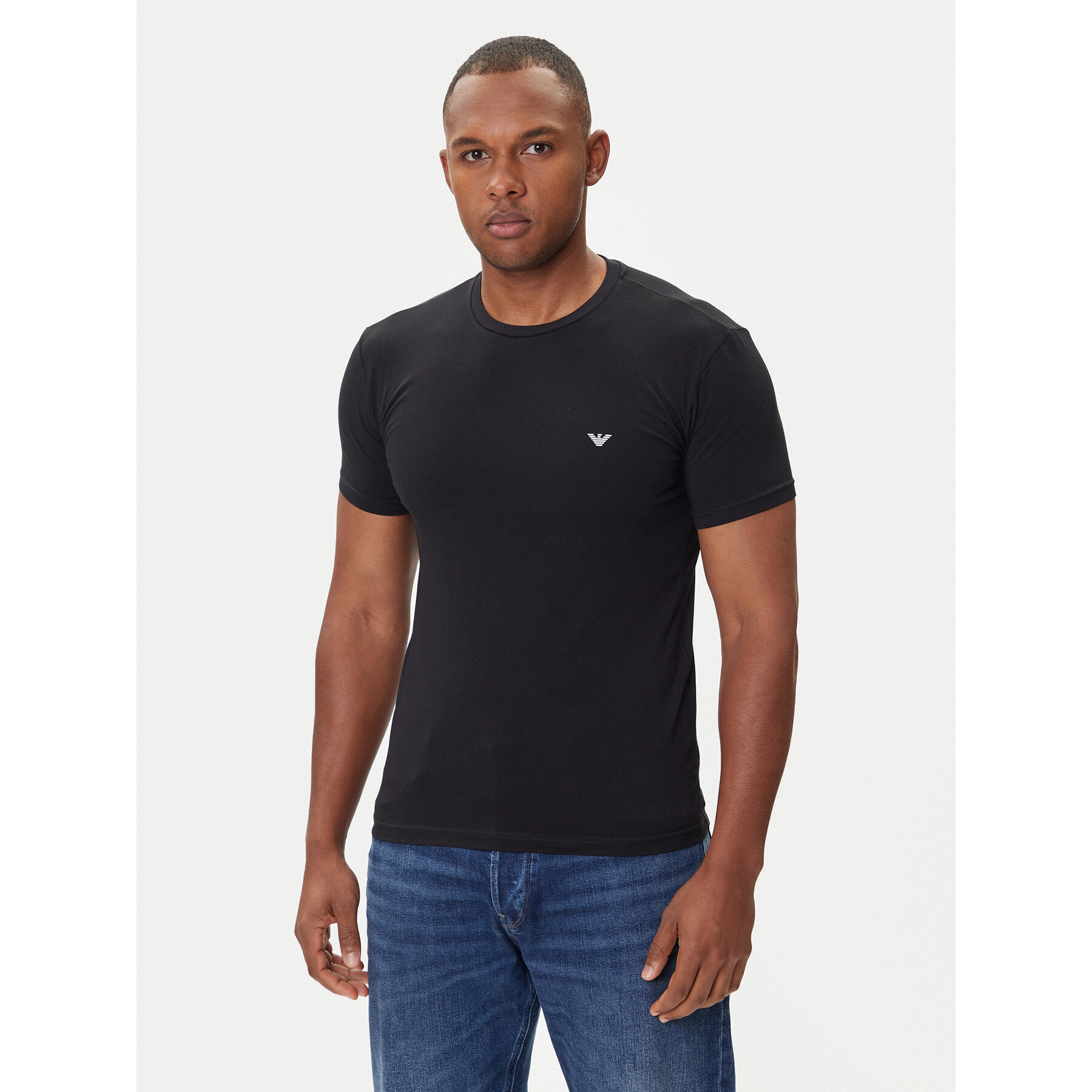 Emporio Armani Underwear T-Shirt EM000379 AF14133 UC001 Schwarz Fitted Fit