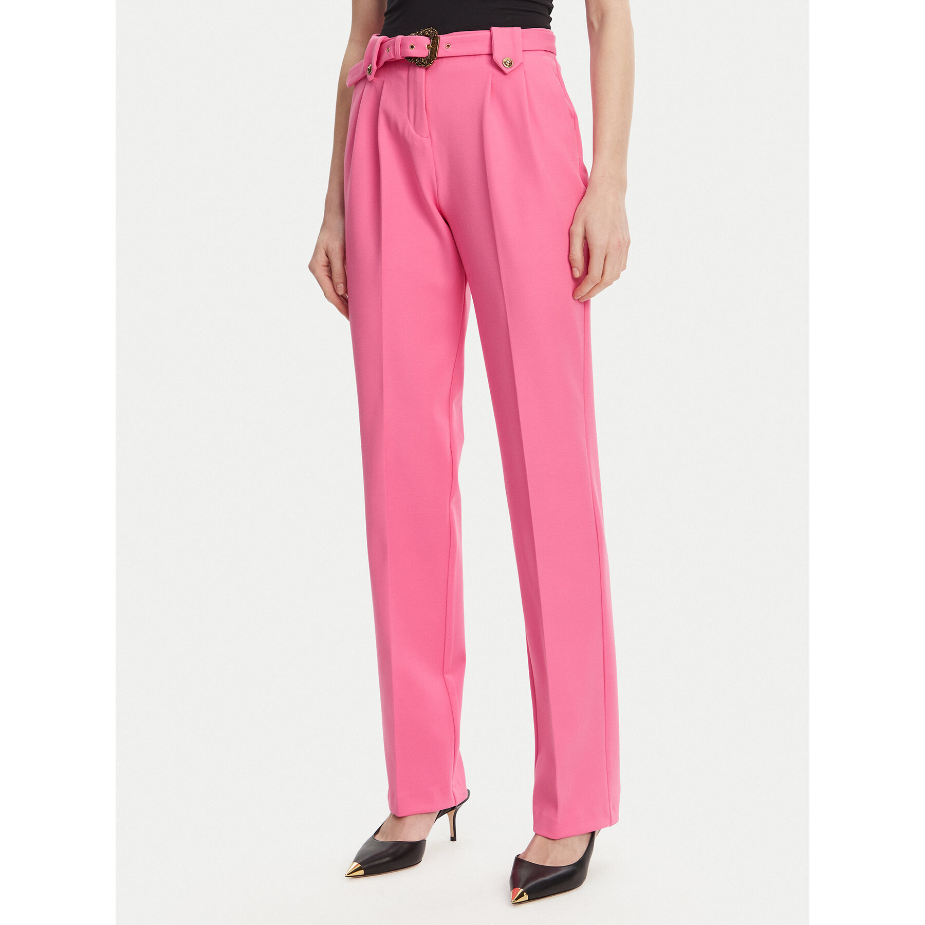 Versace Jeans Couture Stoffhose 78HAA111 Rosa Straight Fit