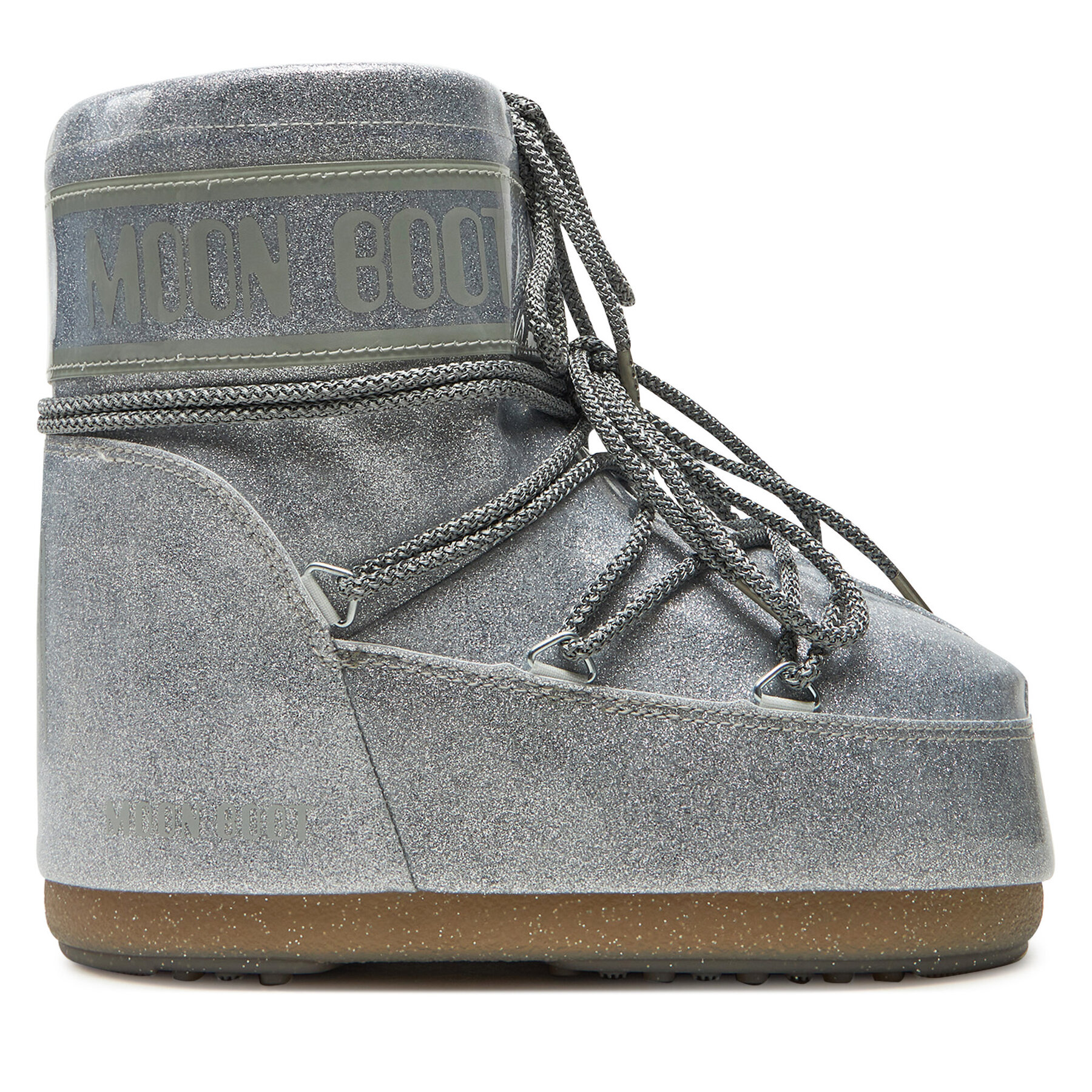 Moon Boot Μπότες Χιονιού Moon Boot Icon Low Glitter 80D1409440 Ασημί