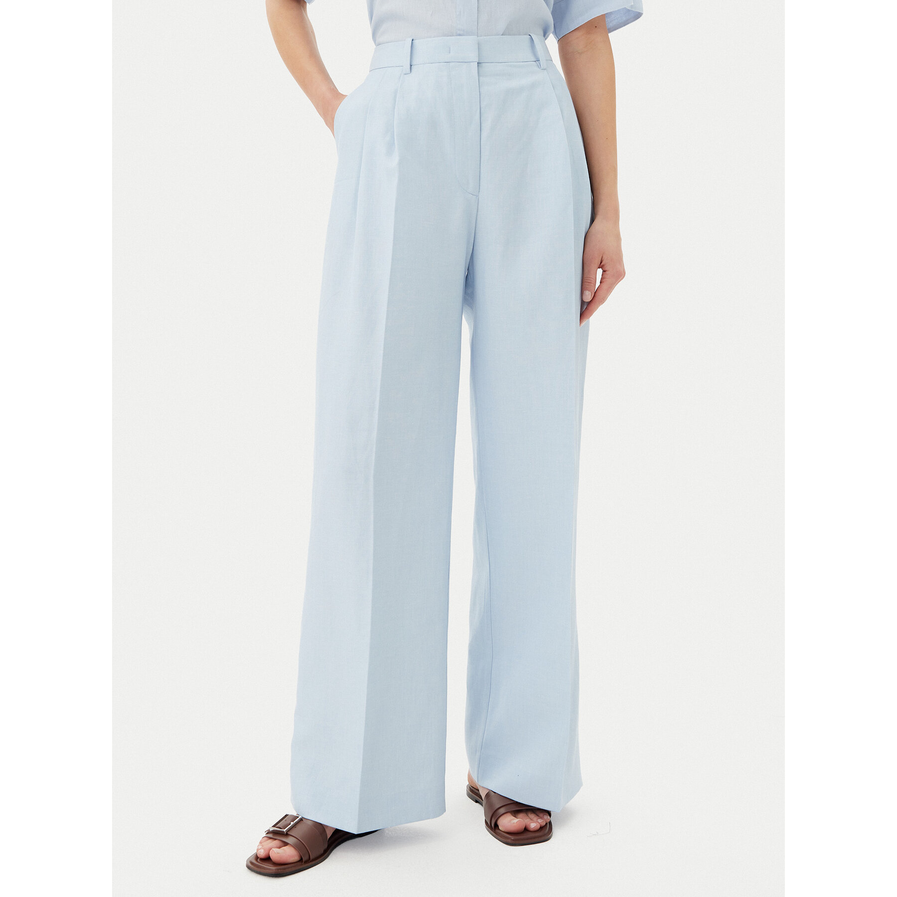 Tommy Hilfiger Stoffhose WW0WW45460 Blau Relaxed Fit