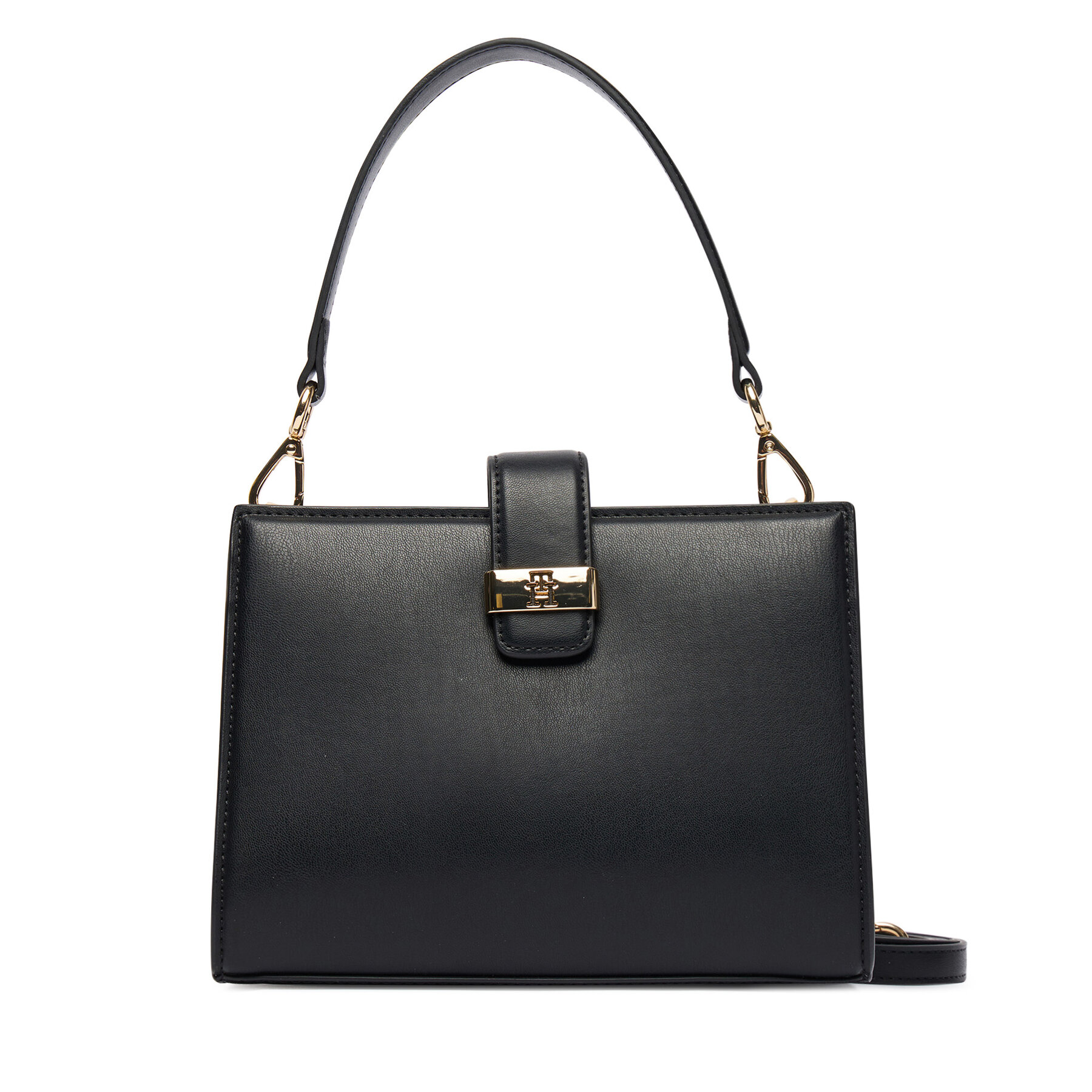 Дамска чанта Tommy Hilfiger Th Heritage Mini Satchel AW0AW18286 Черен