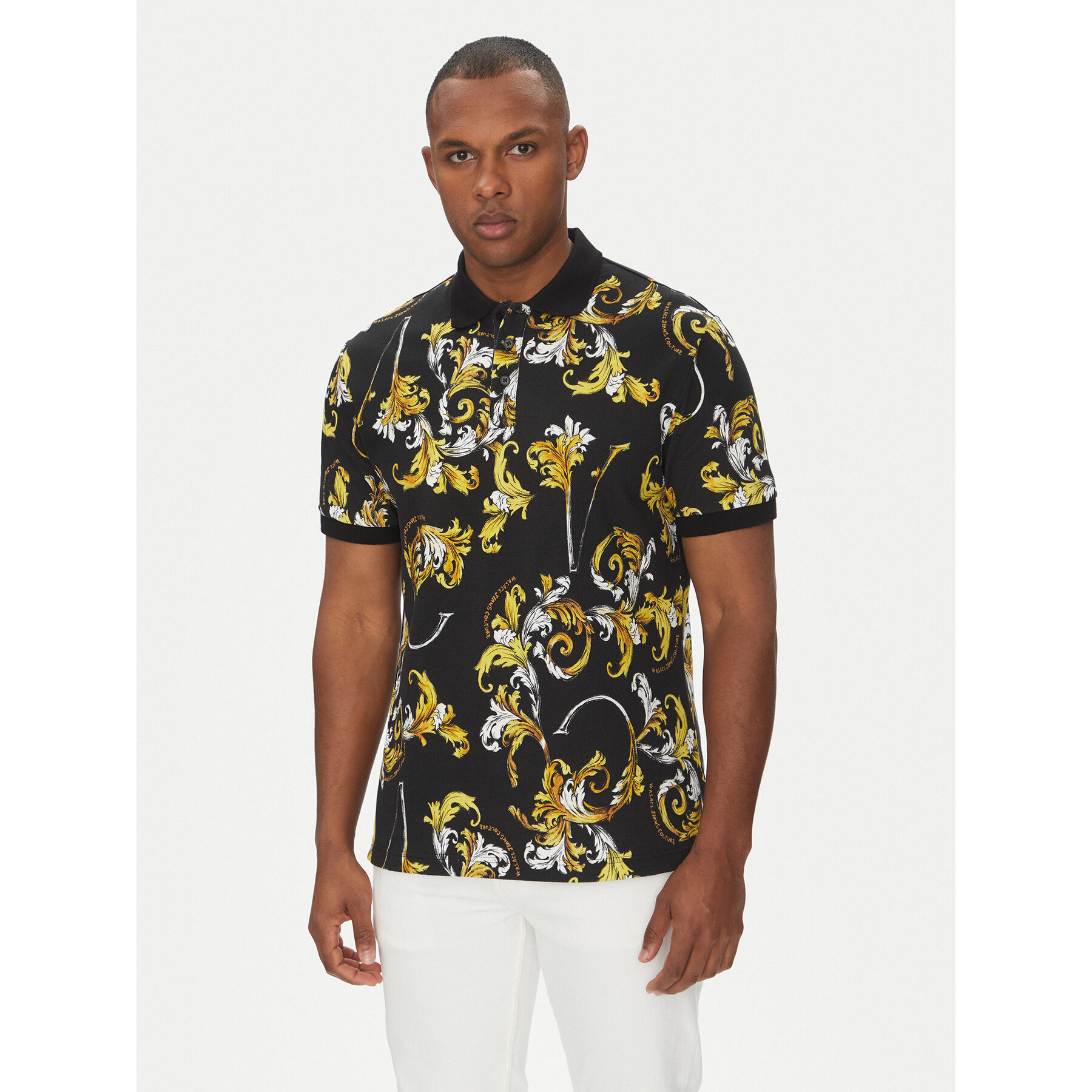 Versace Jeans Couture Polo 78GAG6S0 Nero Regular Fit