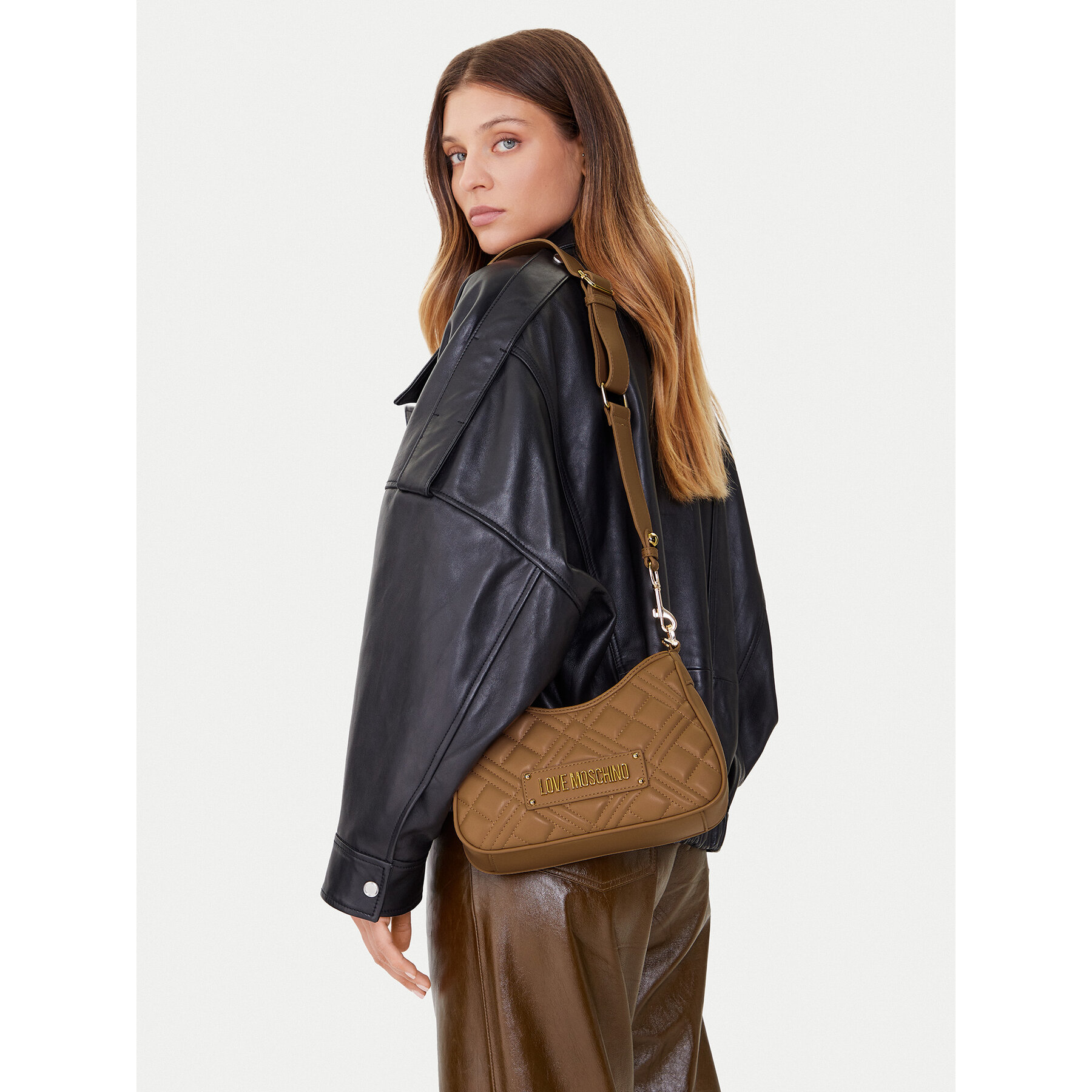 Torbica LOVE MOSCHINO JC4152PP0NLA0104 Svijetlo smeđa