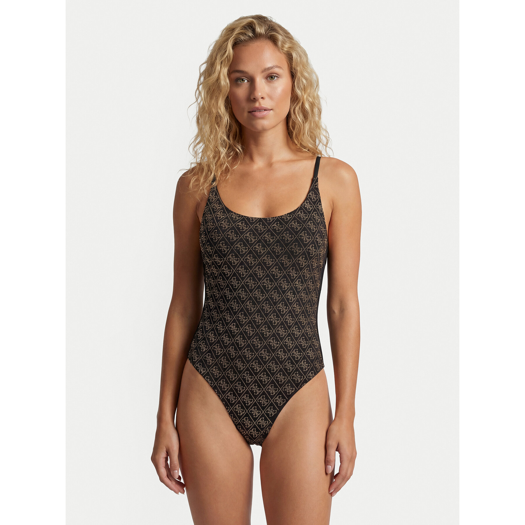 Guess Badeanzug E6GJ25 KCUO2 Schwarz