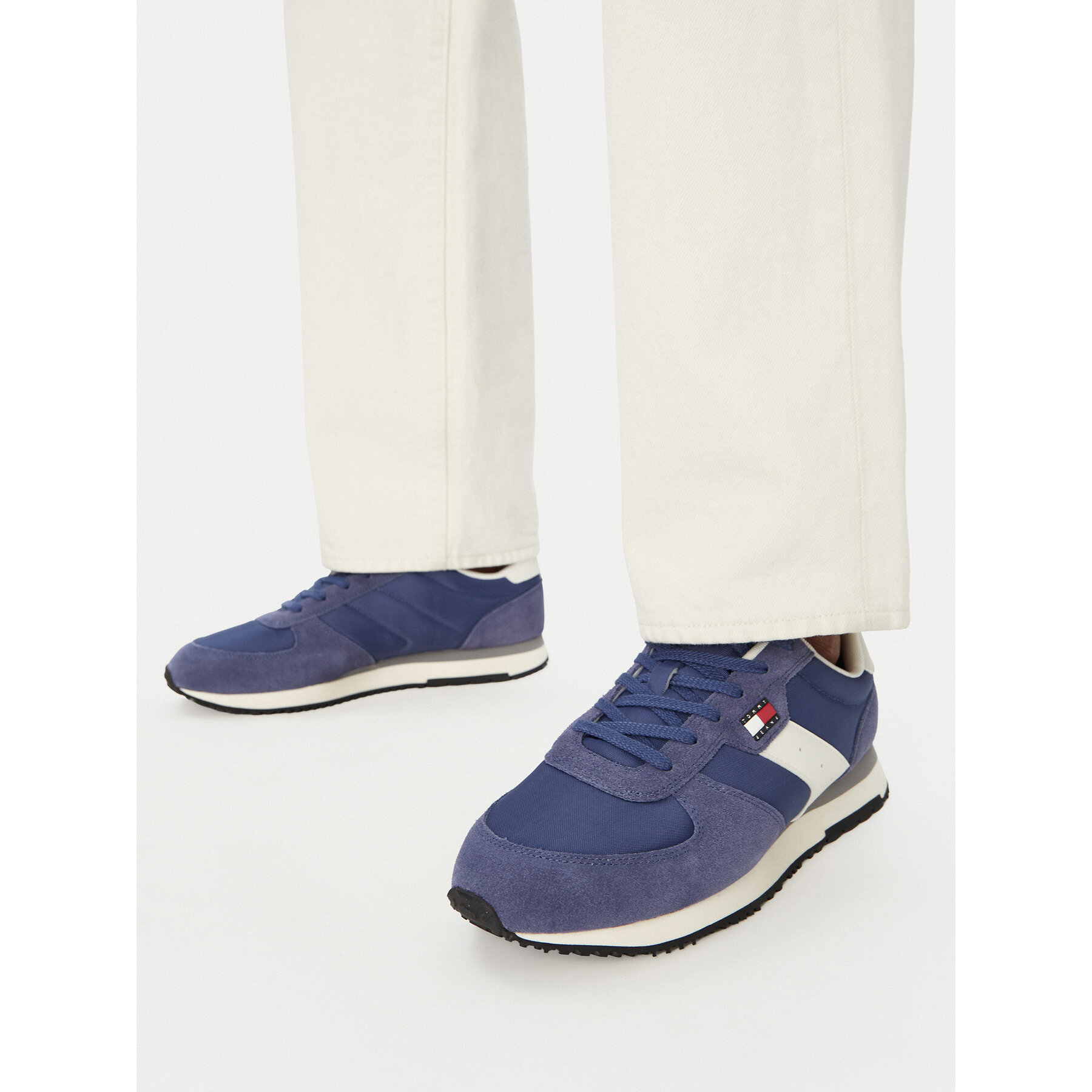 Sneakers Tommy Jeans Tjm Eva Runner Mix Material EM0EM01737 Albastru