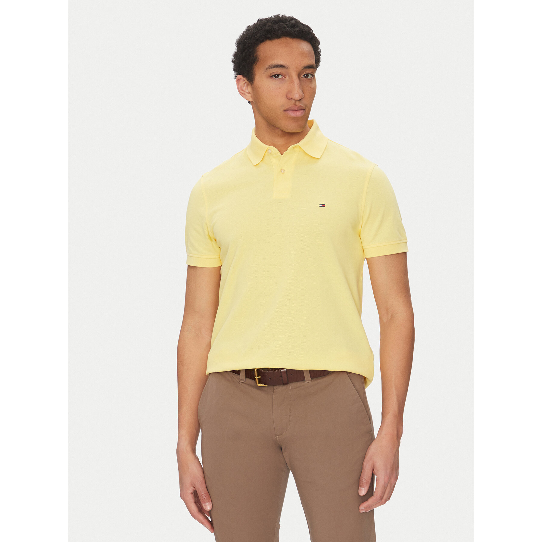 Tommy Hilfiger Polo 1985 MW0MW17770 Giallo Regular Fit