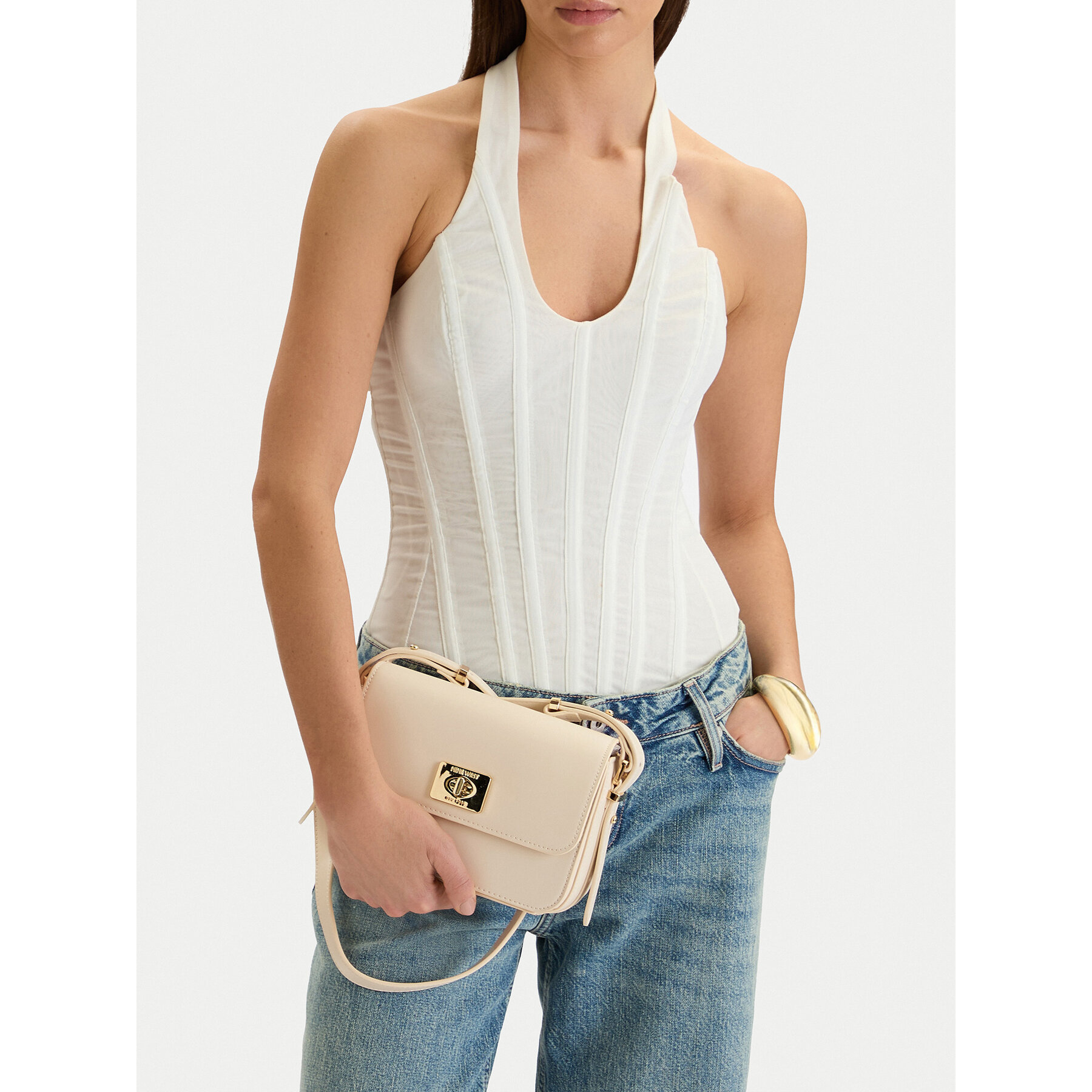 Geantă Nine West CEO-Zuro-LDA8705 Écru