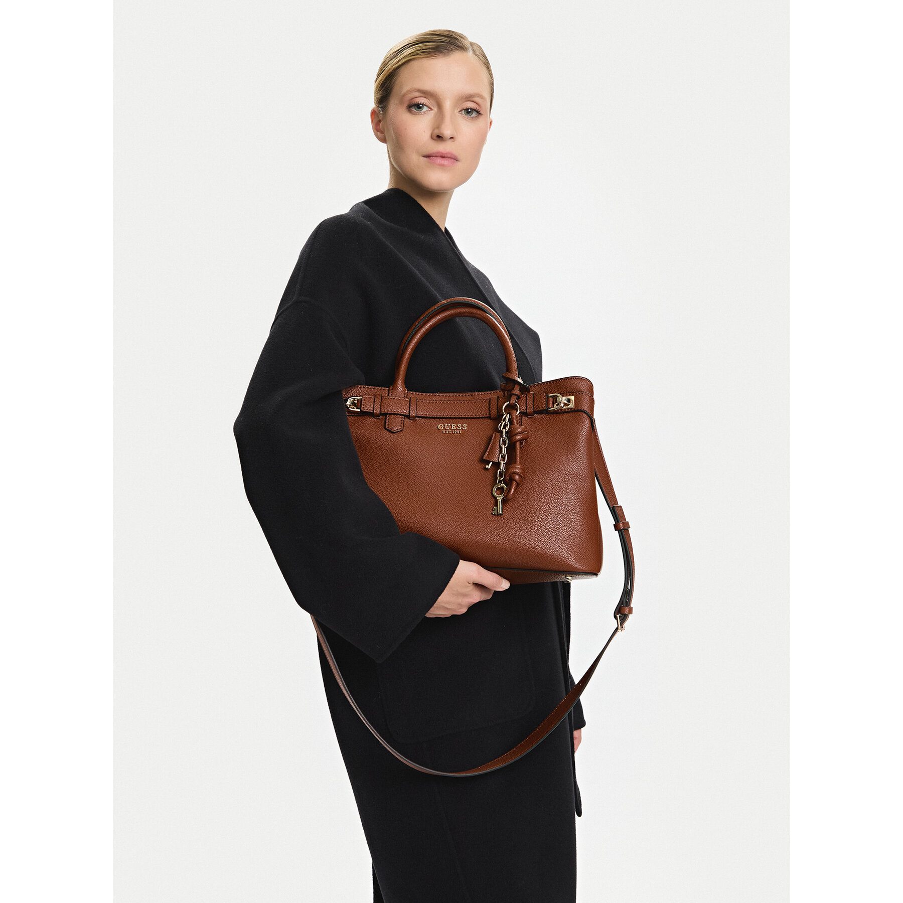 Дамска чанта Guess Gregoria HWBG85 46070 Кафяв