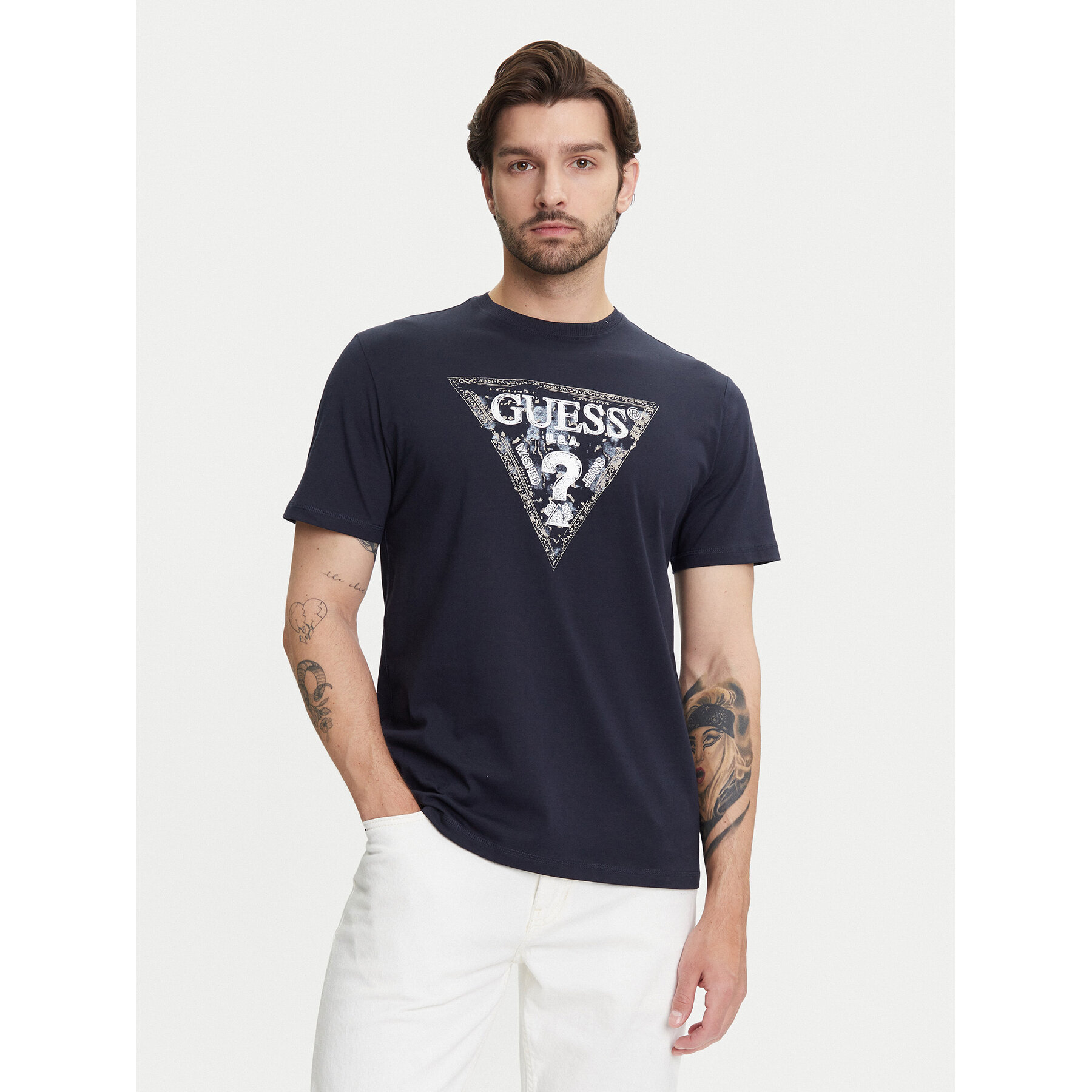 Guess Póló M5YI15 I3Z14 Sötétkék Regular Fit