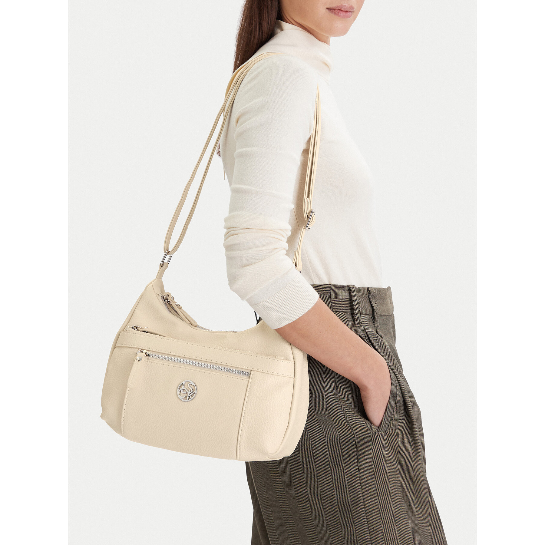 Geantă Lasocki CEO-LSK-M-001-07 Écru