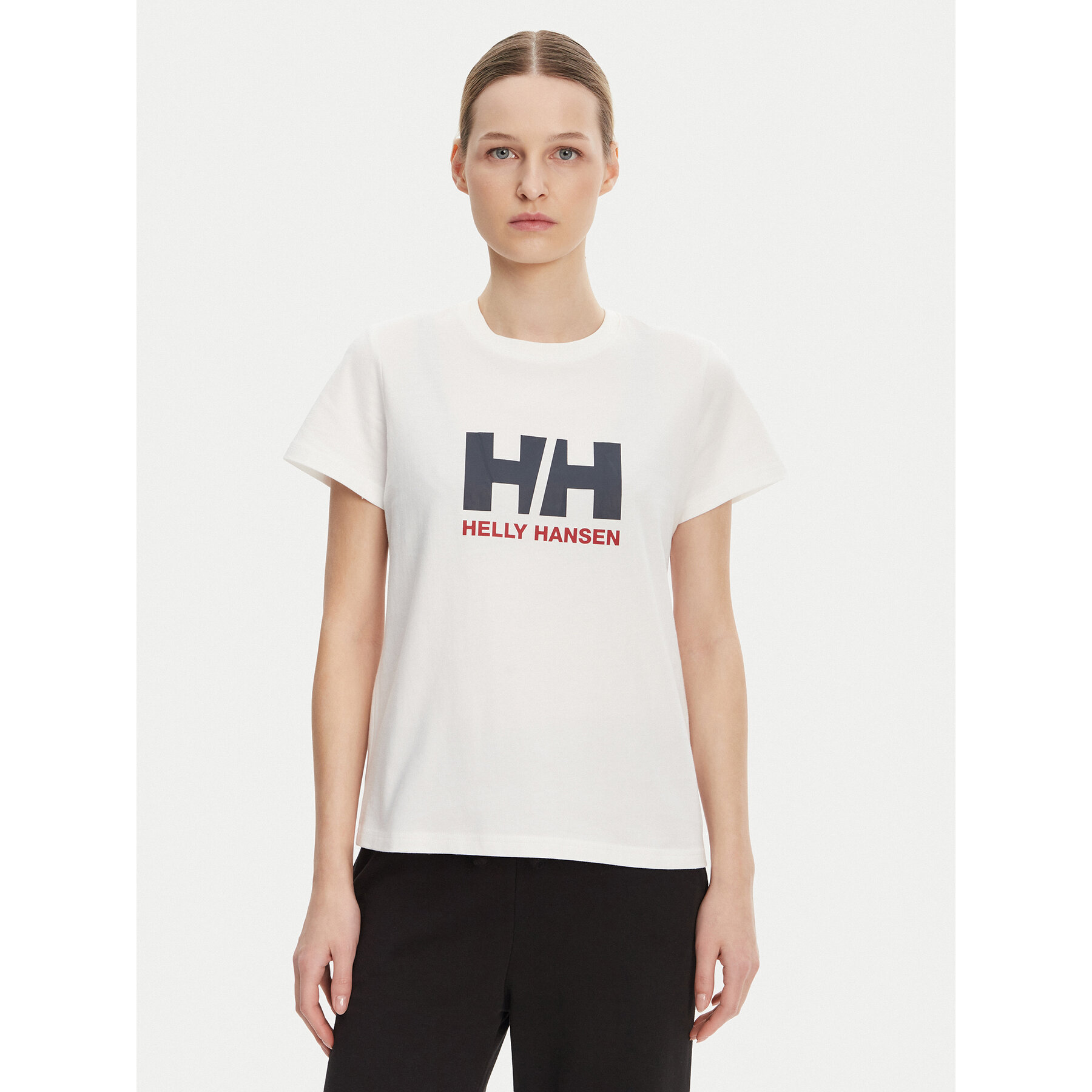 Helly Hansen T-shirt Logo 54593 Bianco Regular Fit