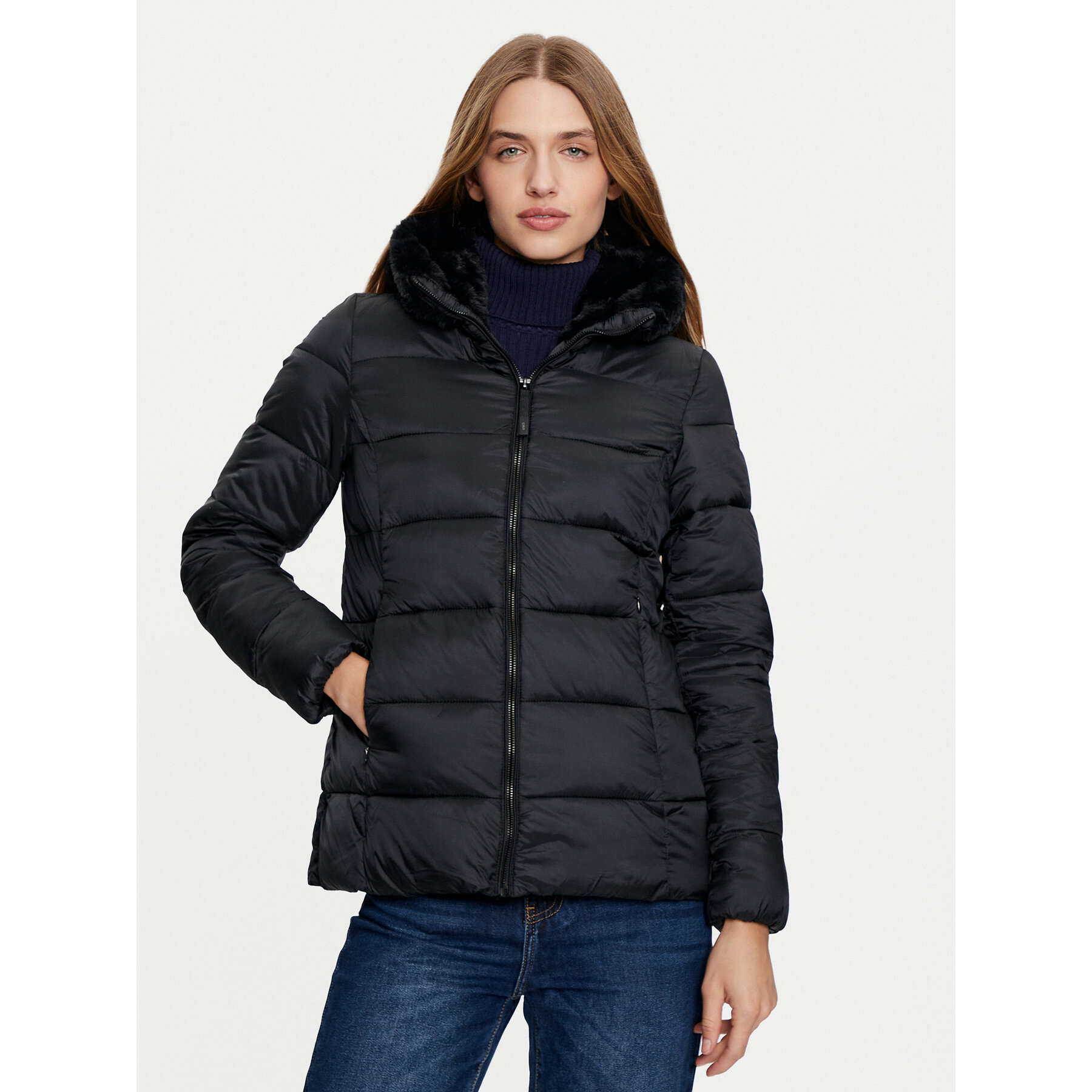 CMP Winterjacke 34K0036F Schwarz Regular Fit