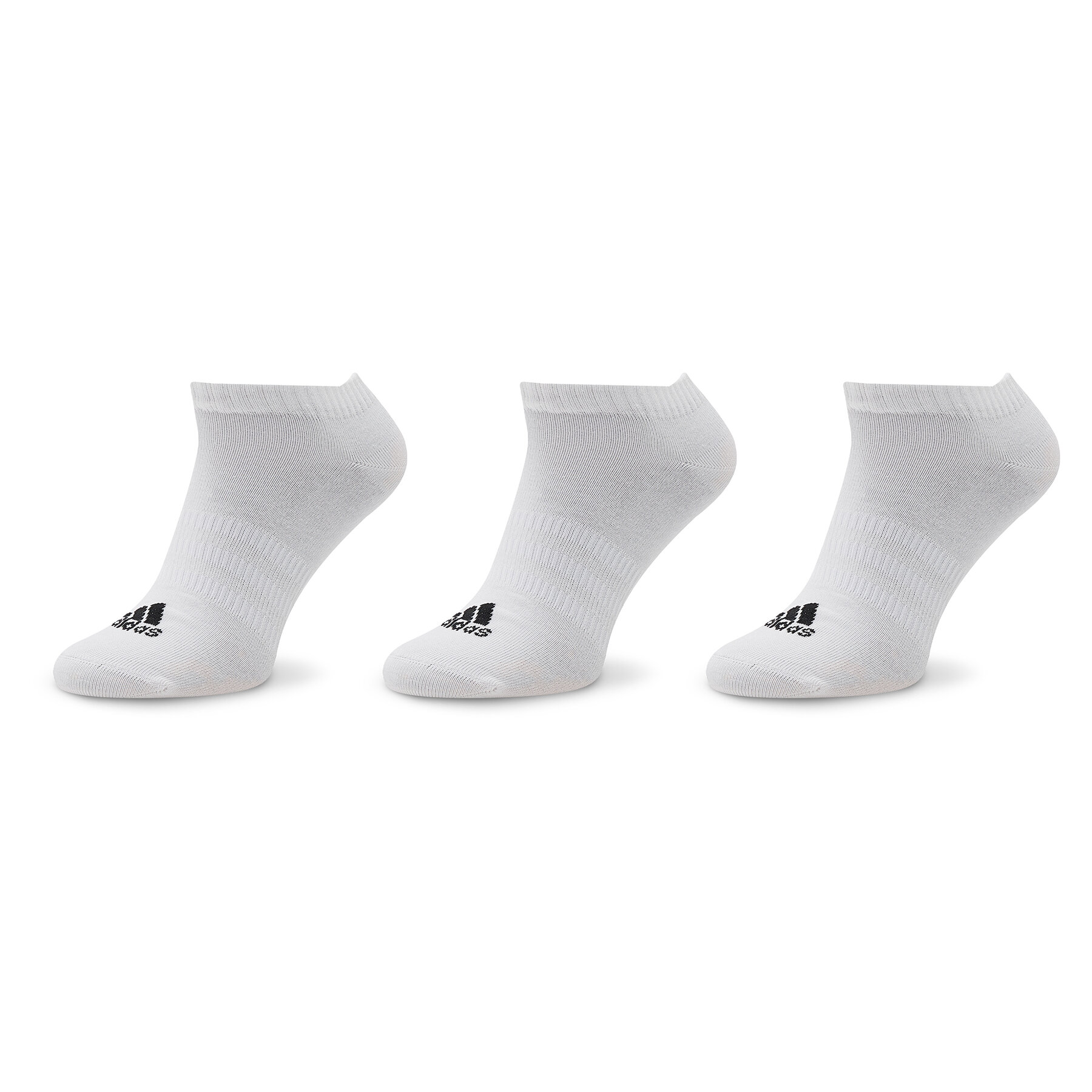 Unisex trumpų kojinių komplektas (3 poros) adidas Thin And Light HT3469 White/Black