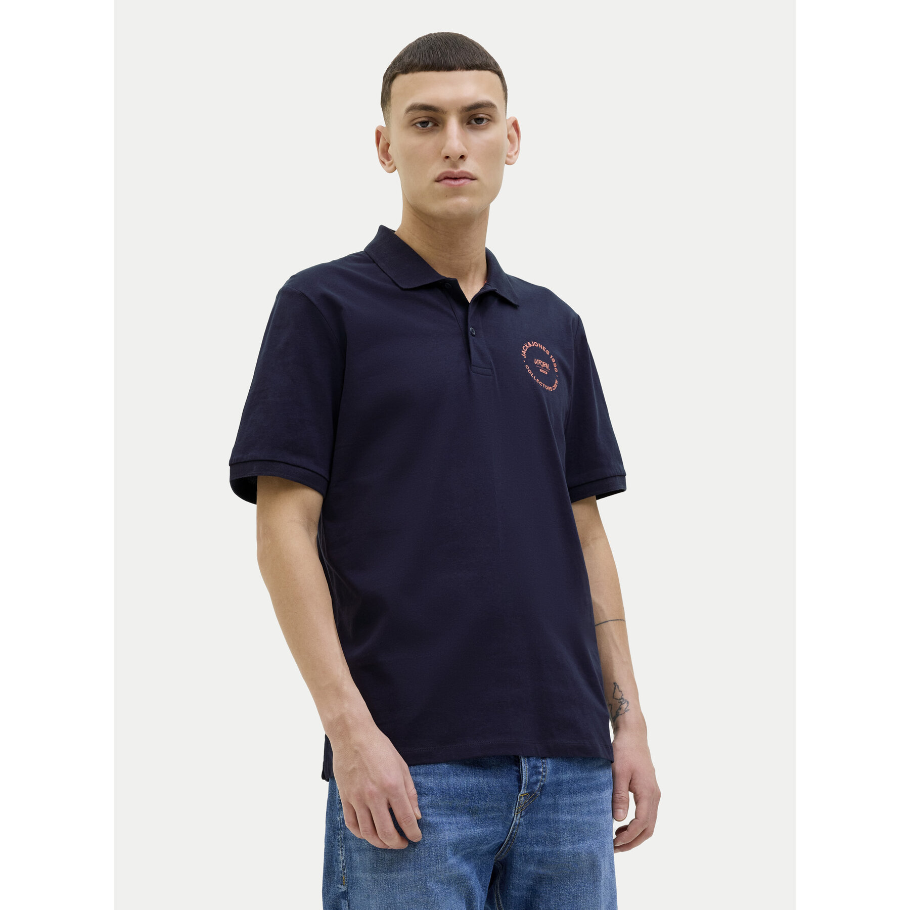 Jack & Jones Pólóing Simon 12269299 Sötétkék Regular Fit