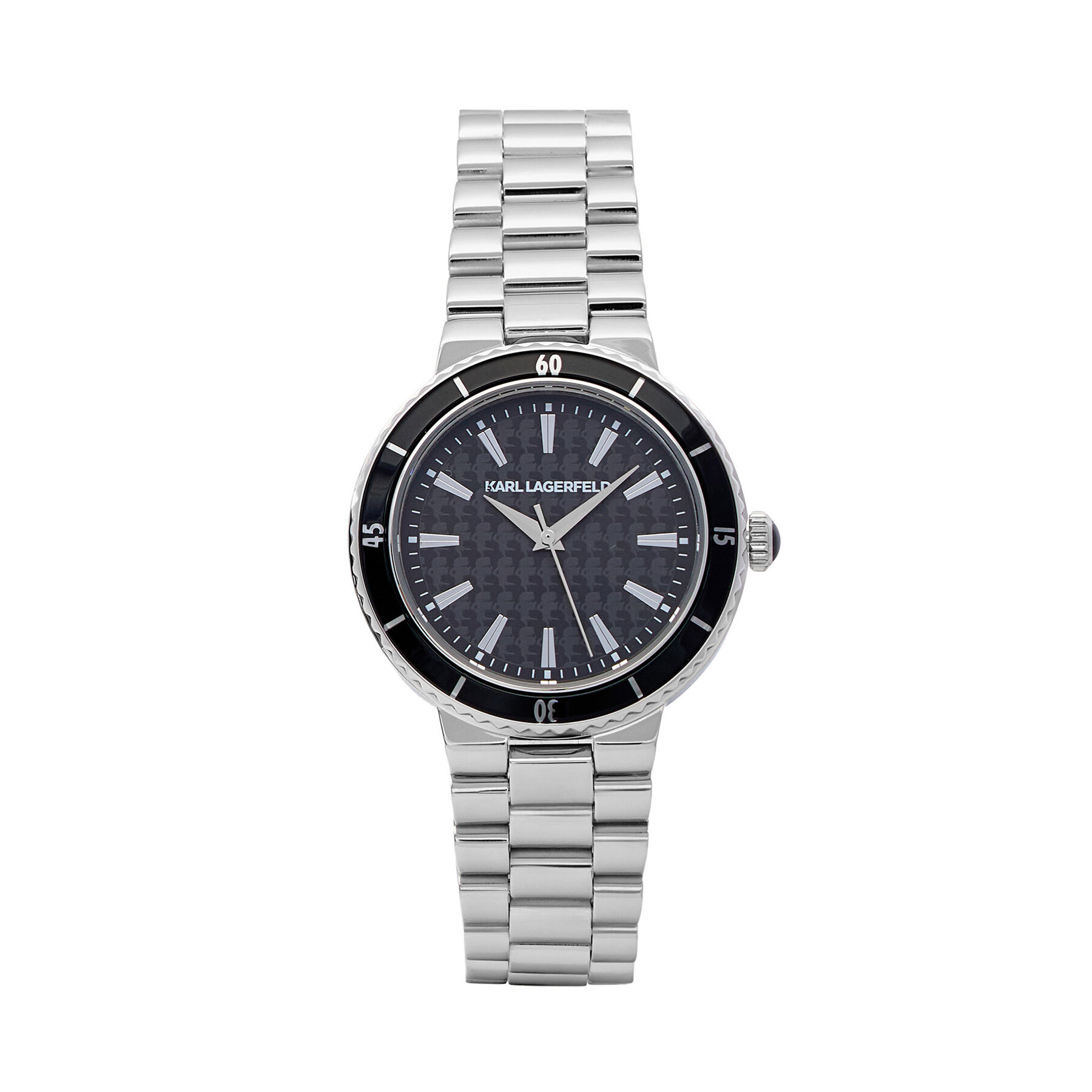 Hodinky KARL LAGERFELD R0553104502 Strieborná
