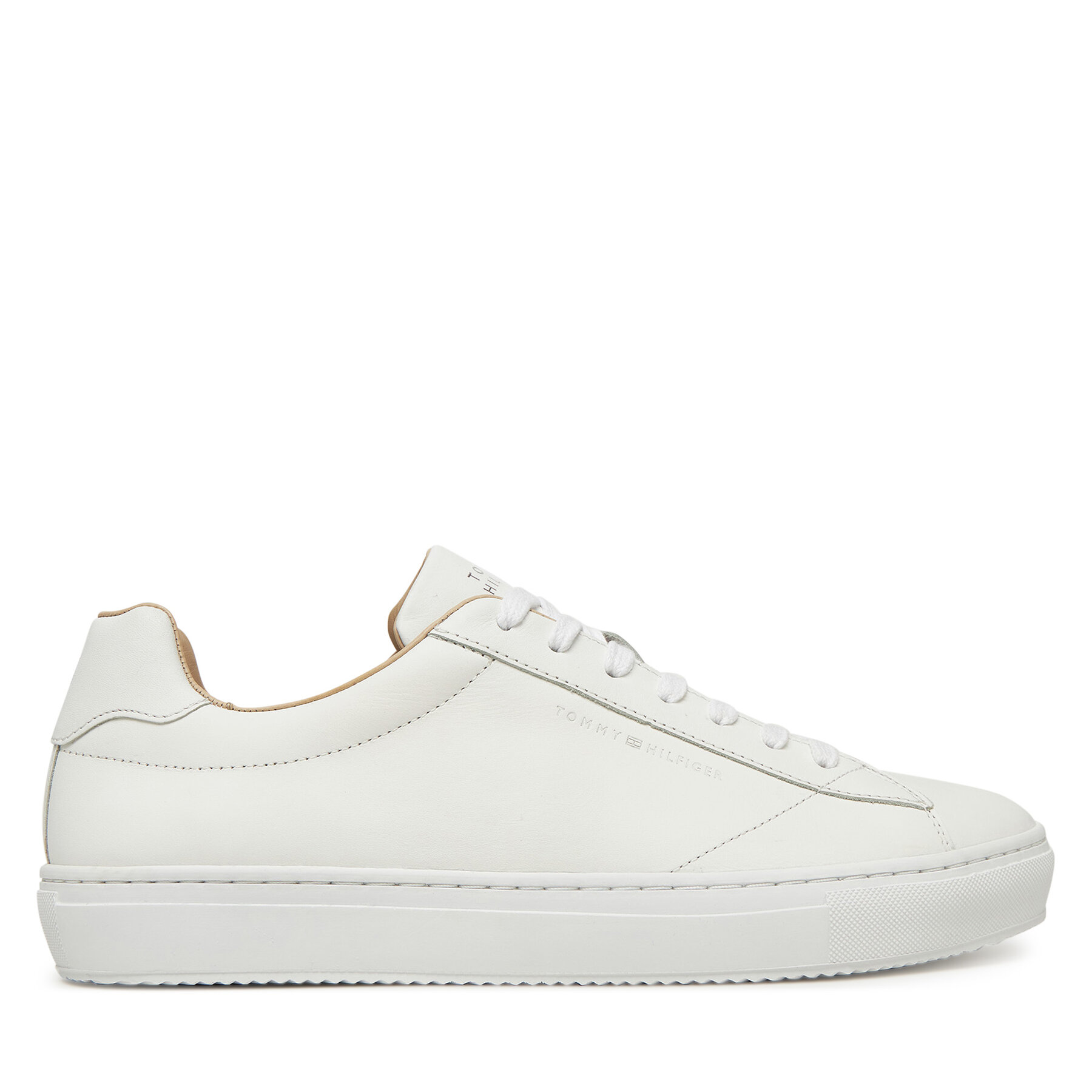 Sneakersy Tommy Hilfiger Premium Cupsole Leather FM0FM05412 Biela