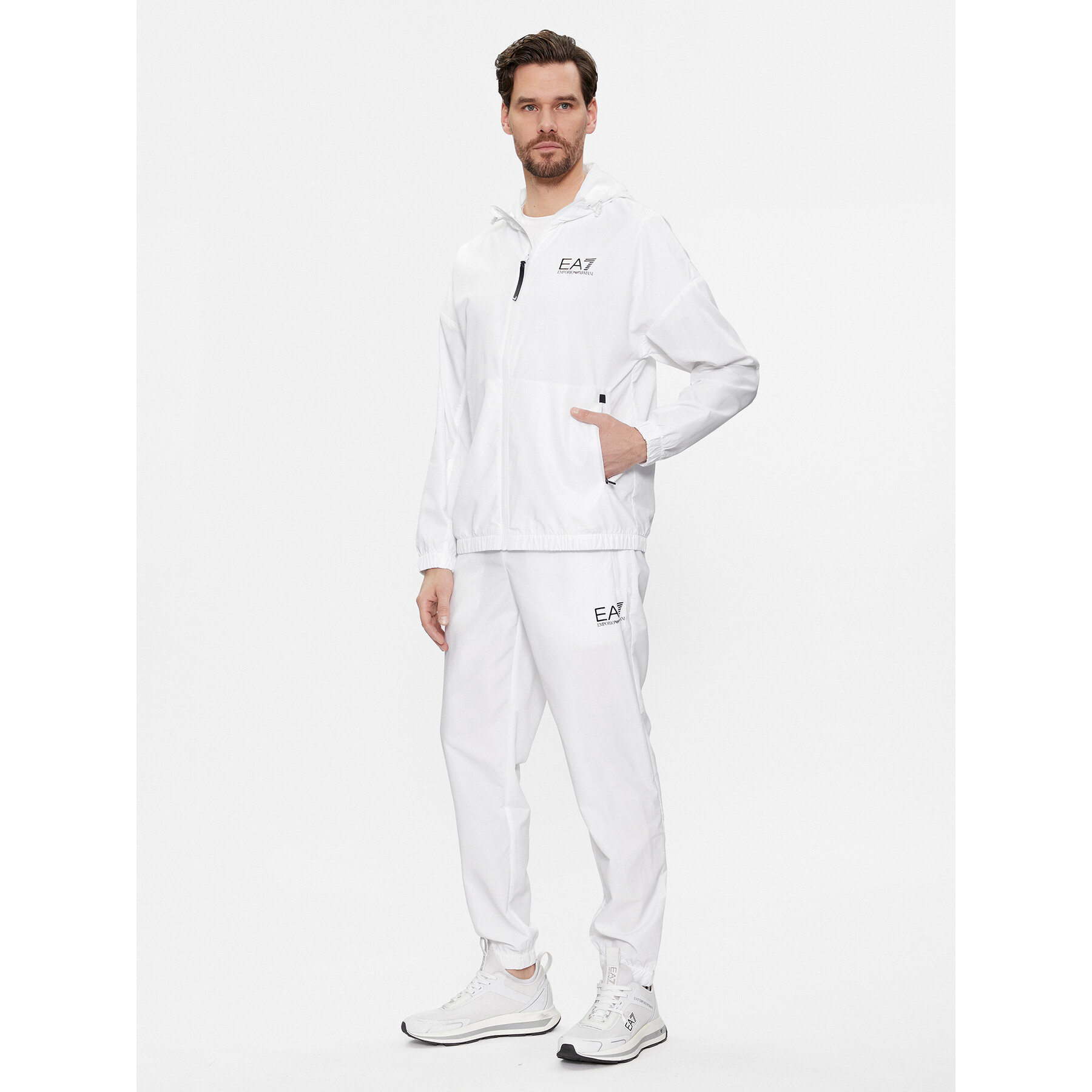 EA7 Emporio Armani Jogginganzug 8NPV08 PN4HZ 1100 Weiß Regular Fit