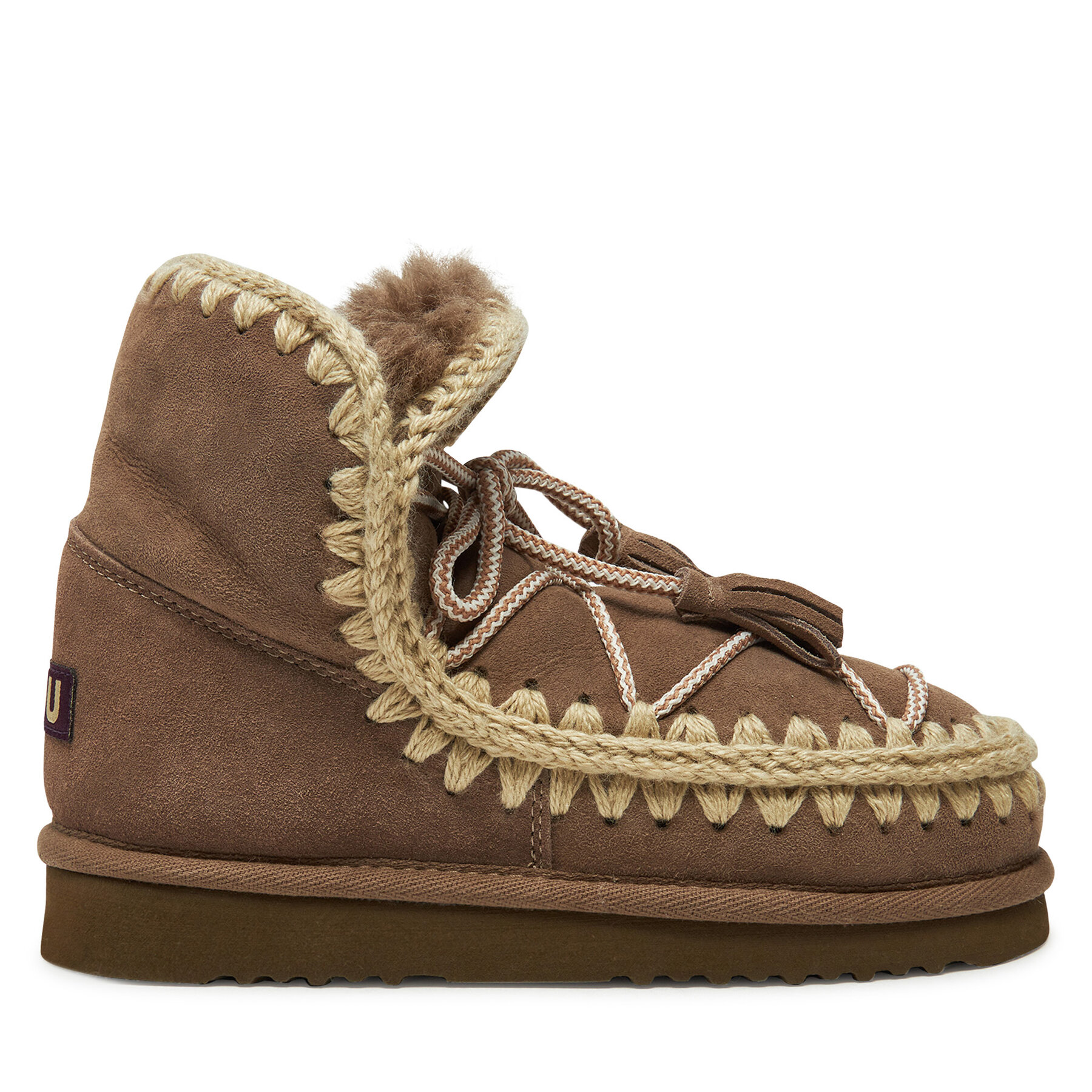 Snehule Mou Eskimo Scoubidoo Lace FW101124A Hnedá