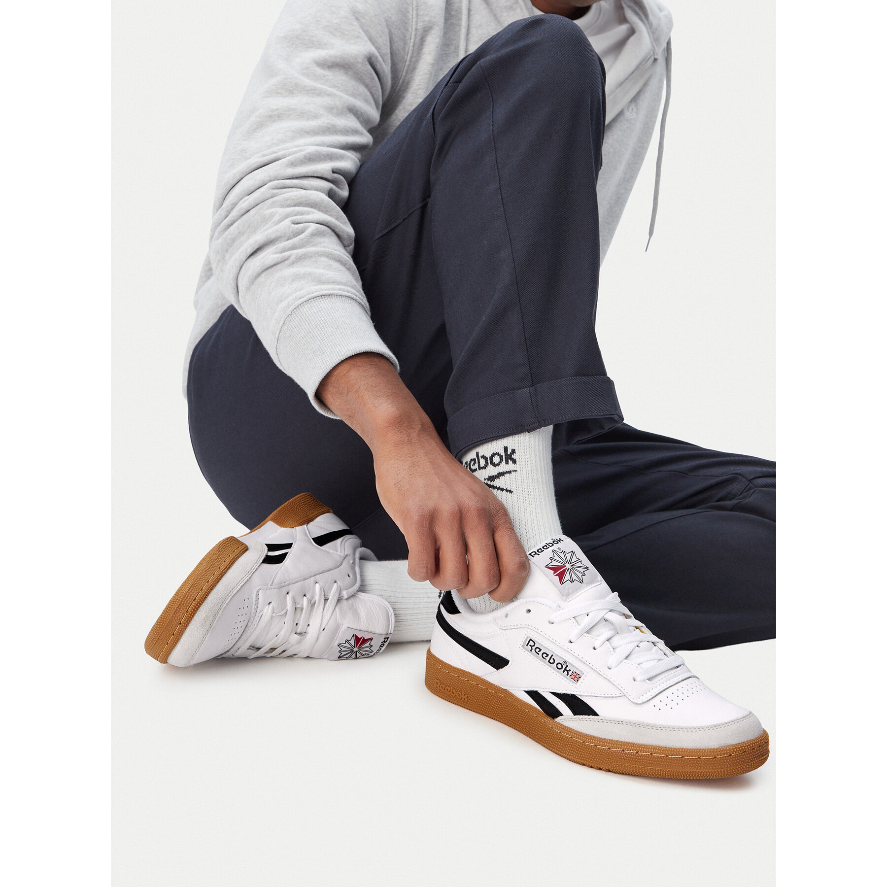 Sneakers Reebok SS-CLUB C REVENGE VINTAGE 100202316 Alb
